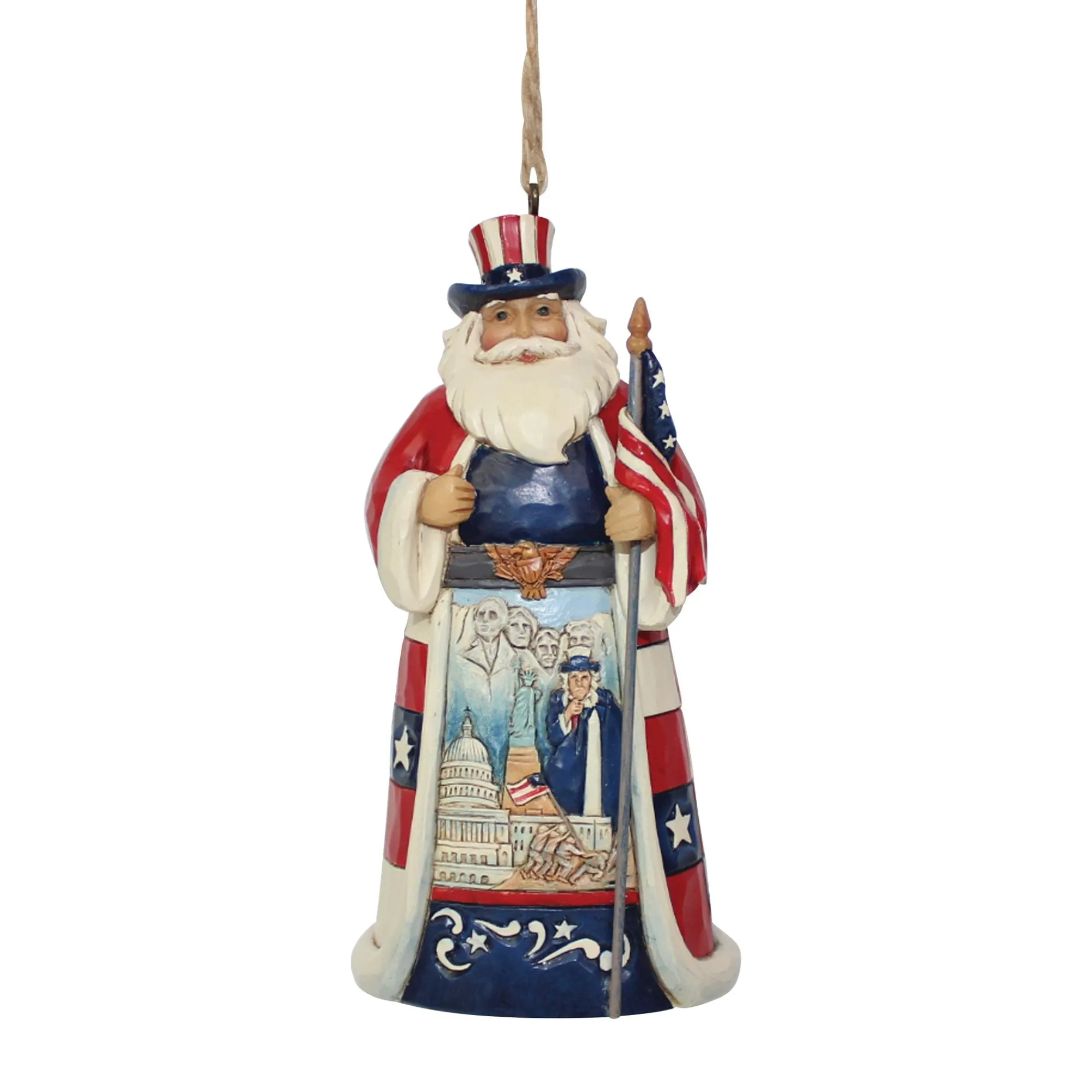 Enesco Gift Ornaments | Santas | American Santa Ornament