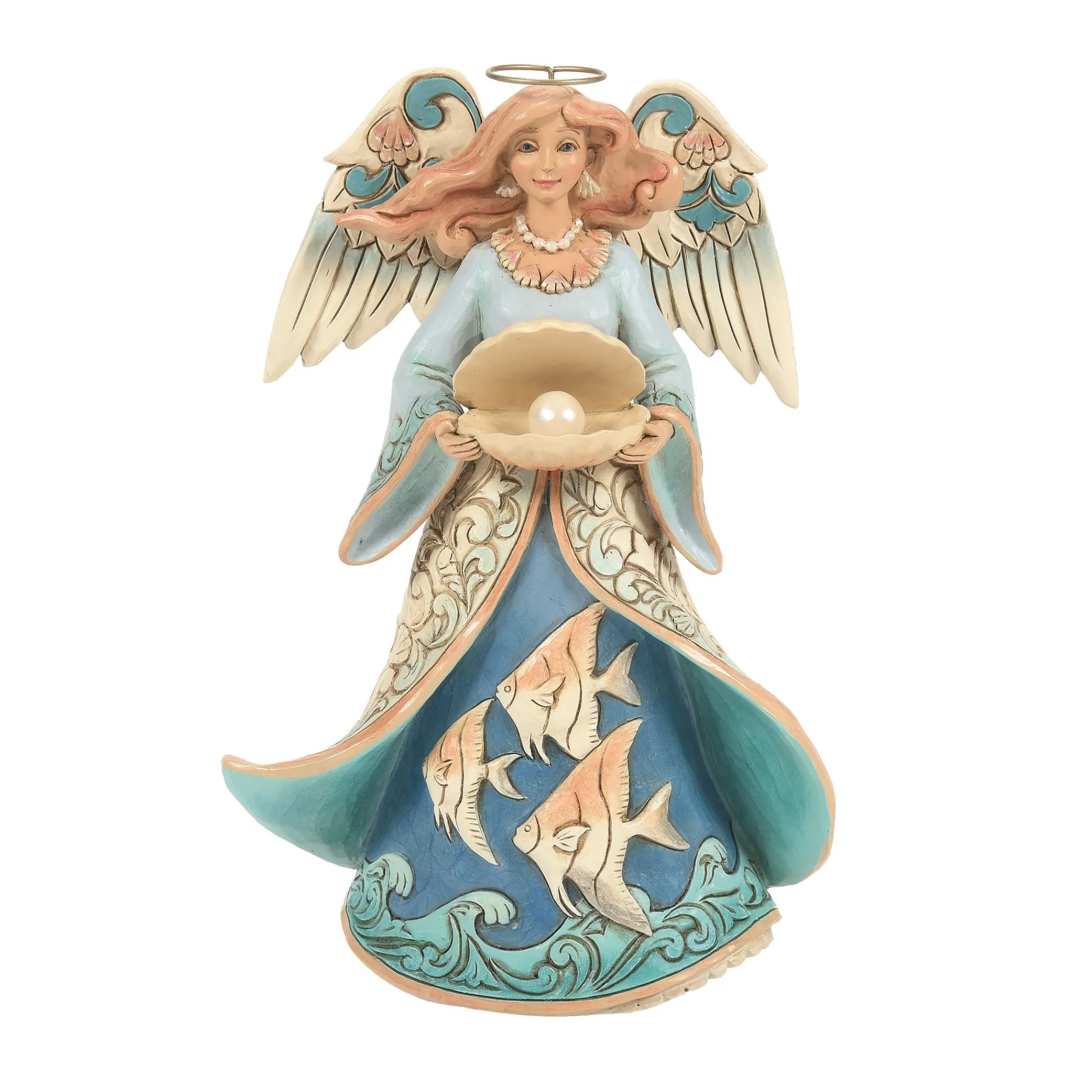 Enesco Gift Figurines | Inspirational | Angel Holding Shell Figurine