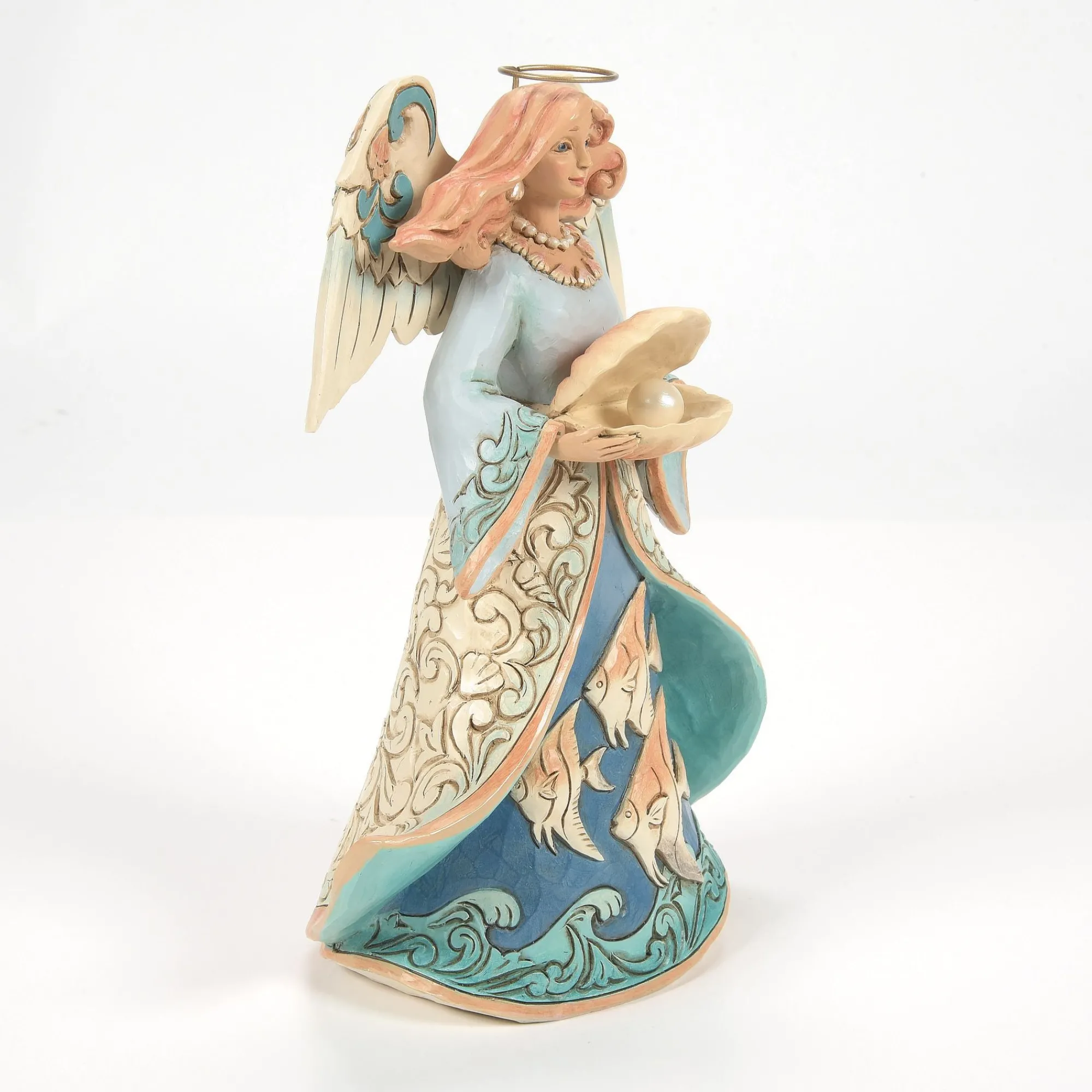 Enesco Gift Figurines | Inspirational | Angel Holding Shell Figurine