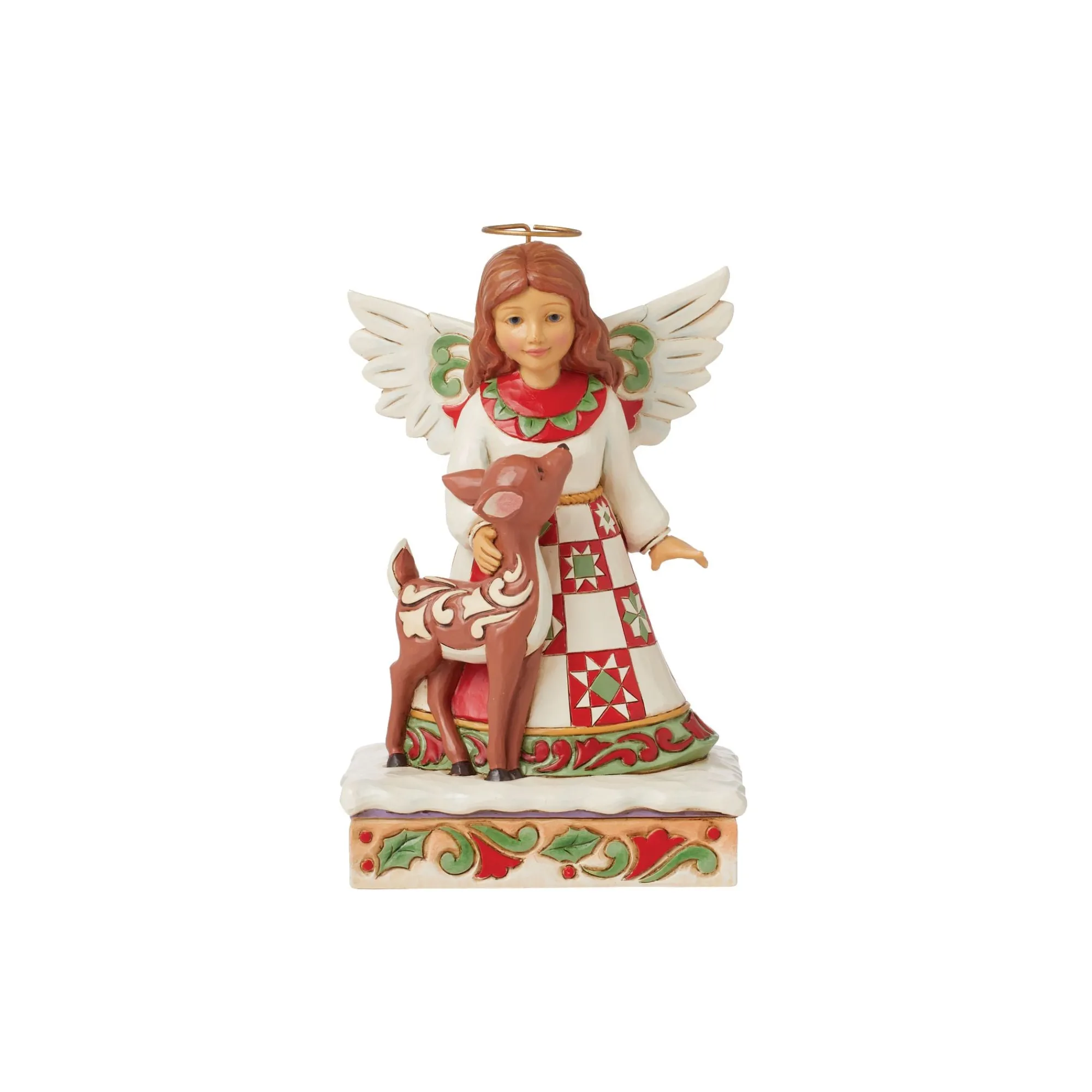 Enesco Gift Figurines | Religious | Angel with Deer Figurine