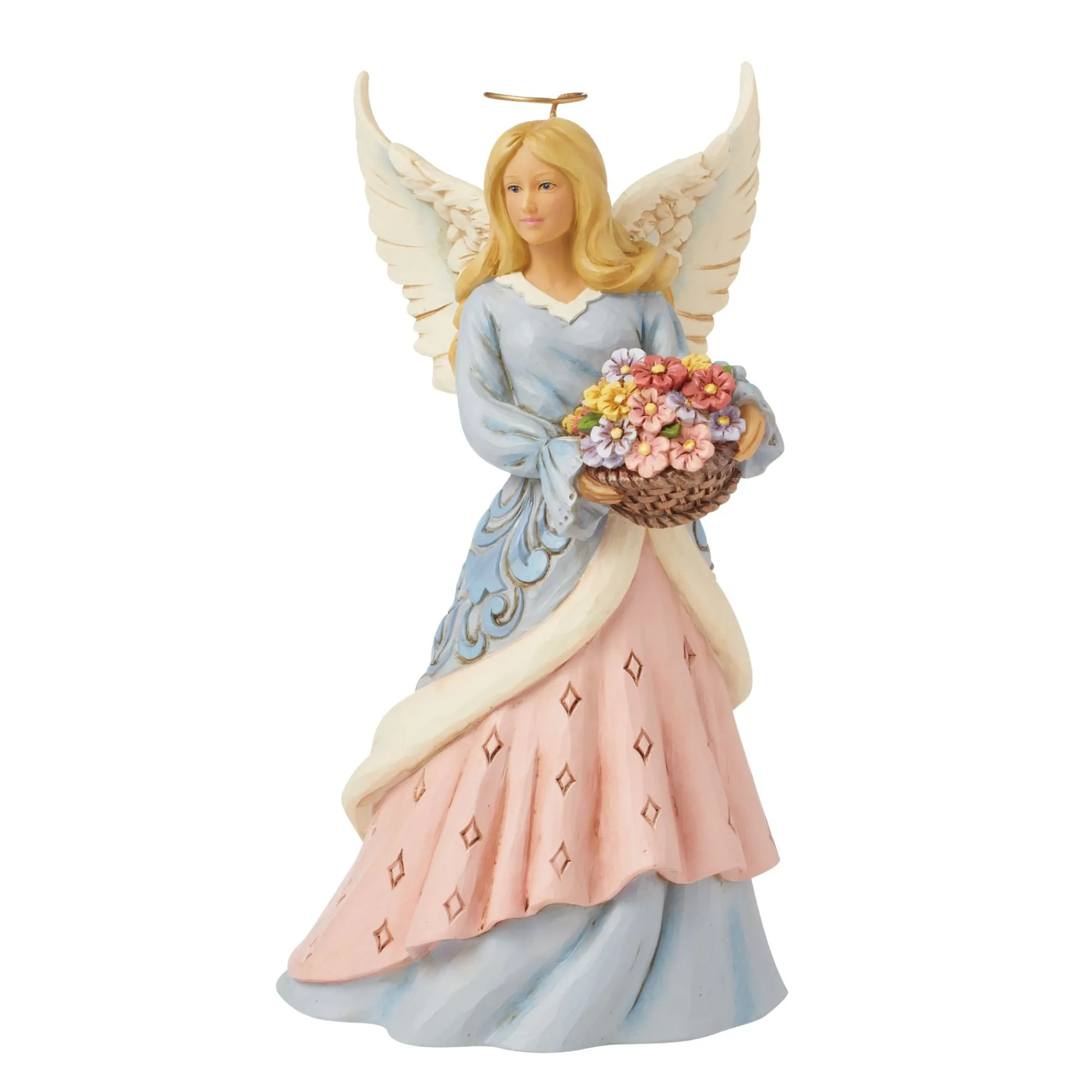 Enesco Gift Figurines | Angels | Angel with Flower Basket Fig