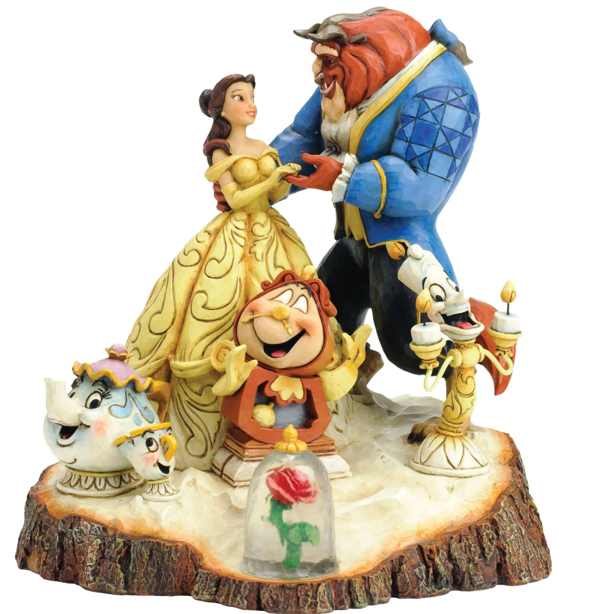 Enesco Gift Figurines | Beauty-Beast Carved by Heart