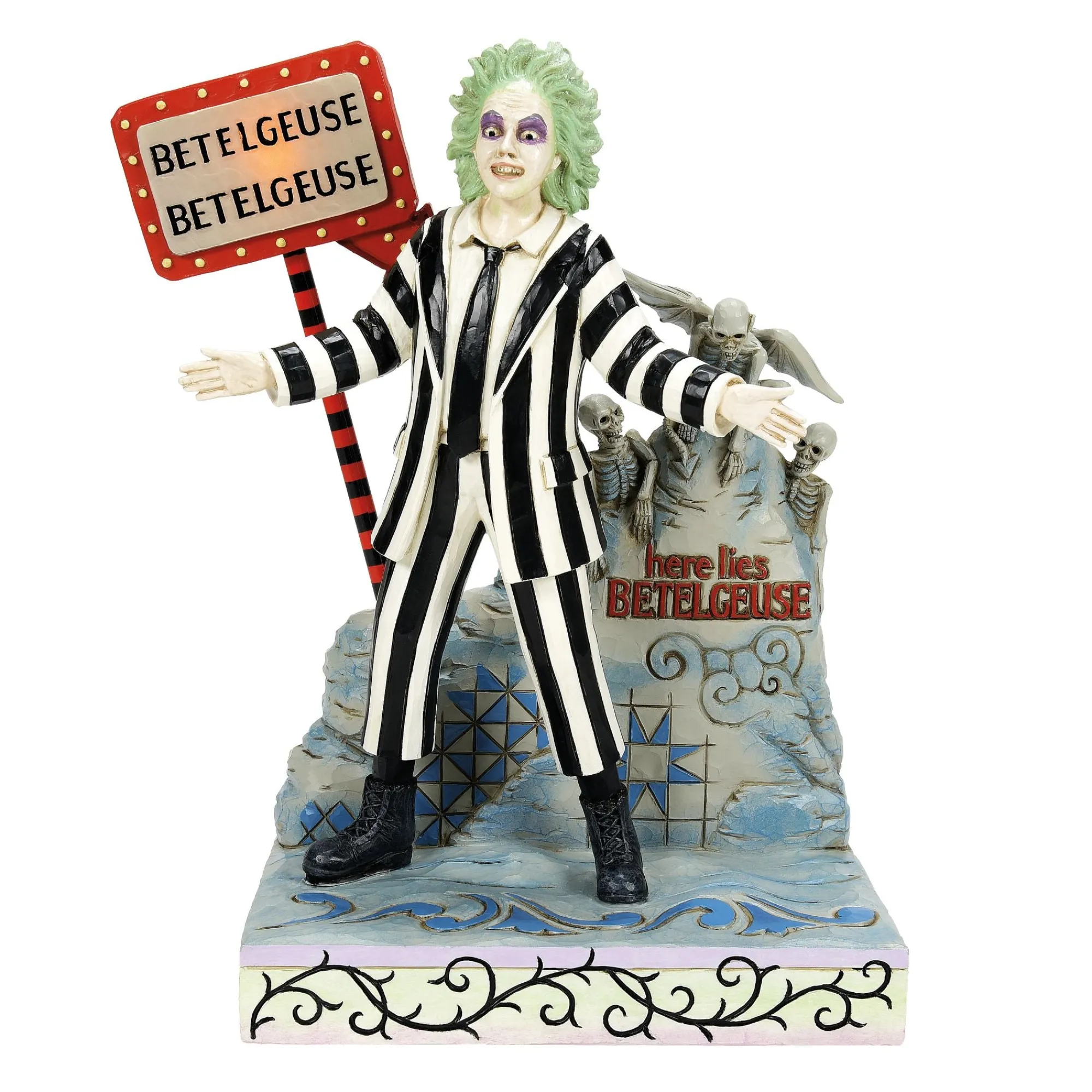 Enesco Gift Figurines | Beetlejuice LED Sign & Gravest