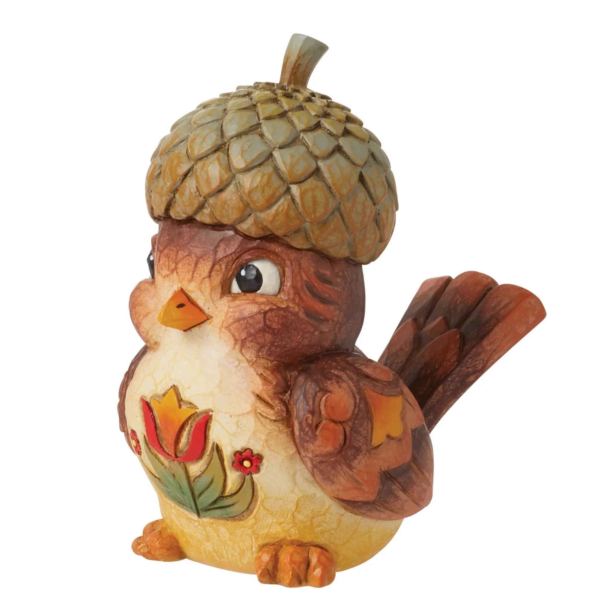 Enesco Gift Figurines | Bird with Acorn Hat Figurine