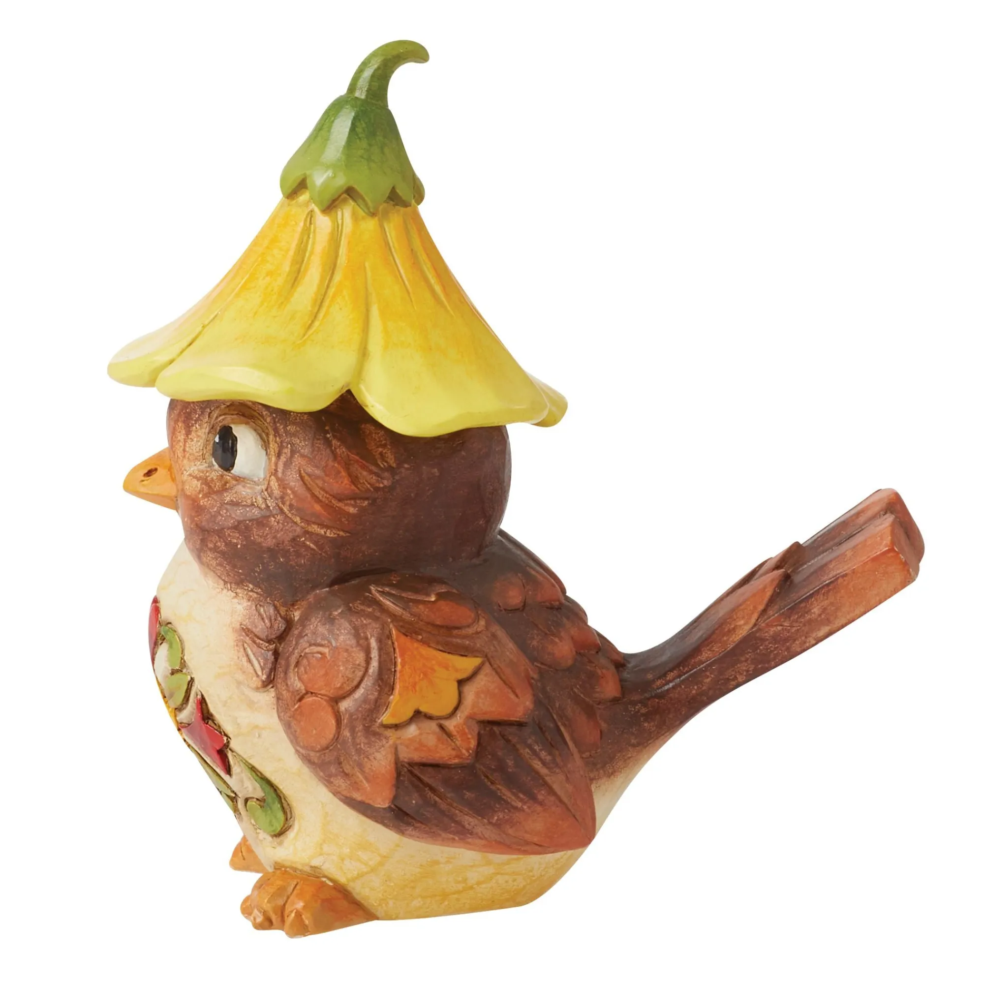 Enesco Gift Figurines | Bird with Flower Hat Figurine