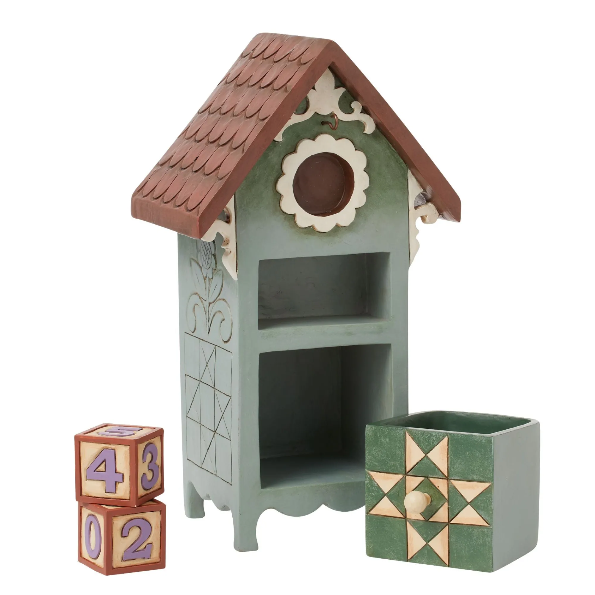 Enesco Gift Figurines | Birdhouse Perpetual Calendar