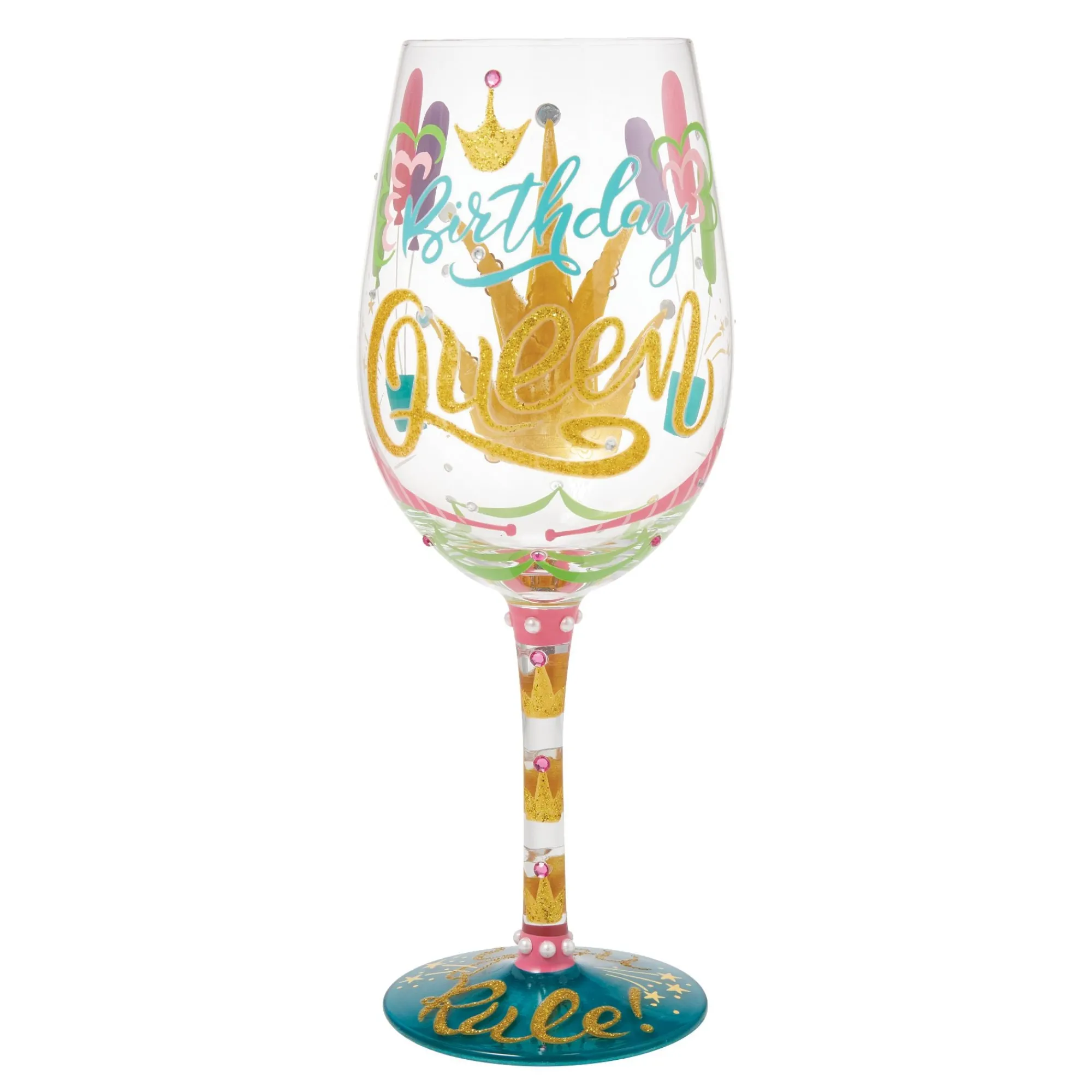 Enesco Gift Drinkware | Birthday Queen Wine Glass