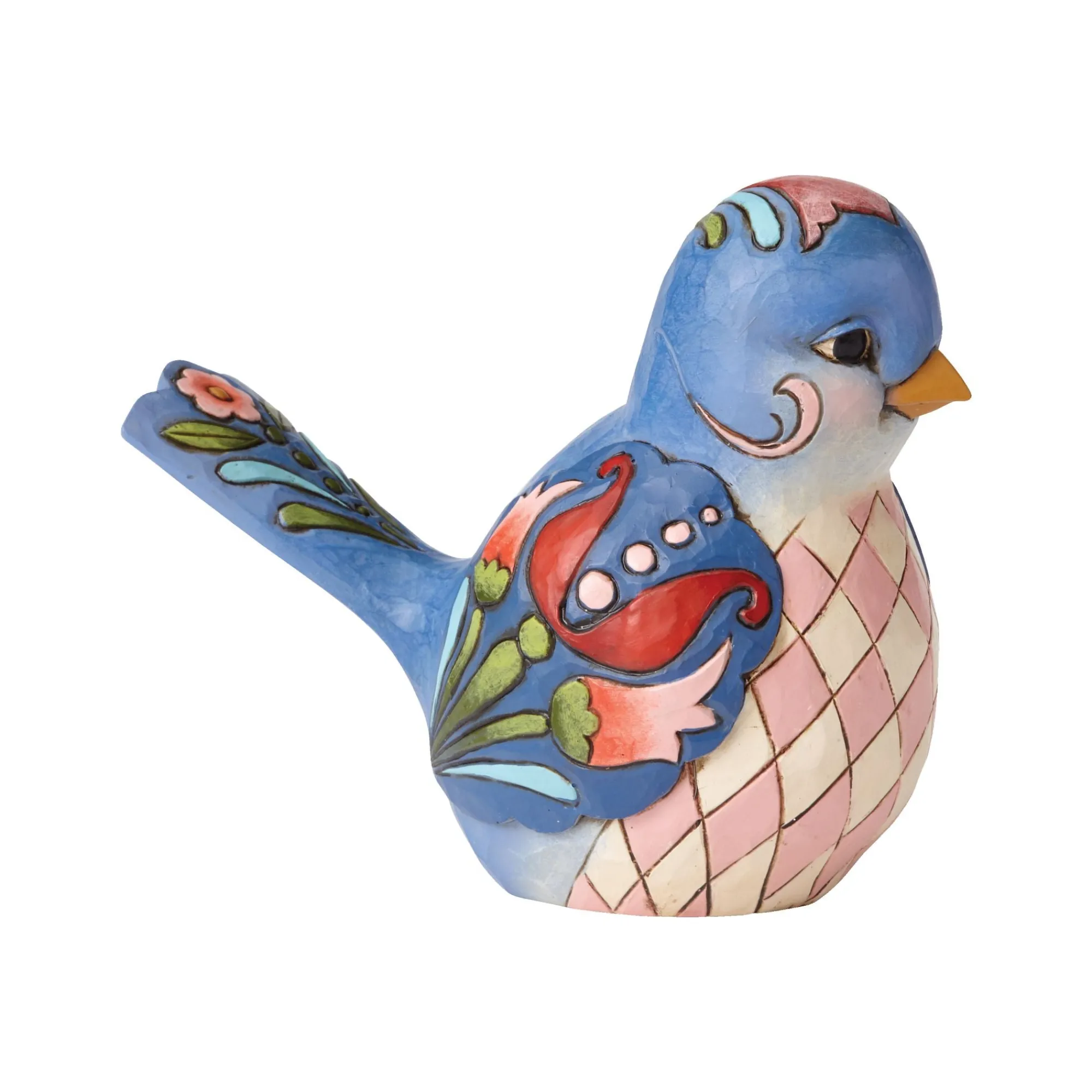 Enesco Gift Figurines | Blue Floral Bird