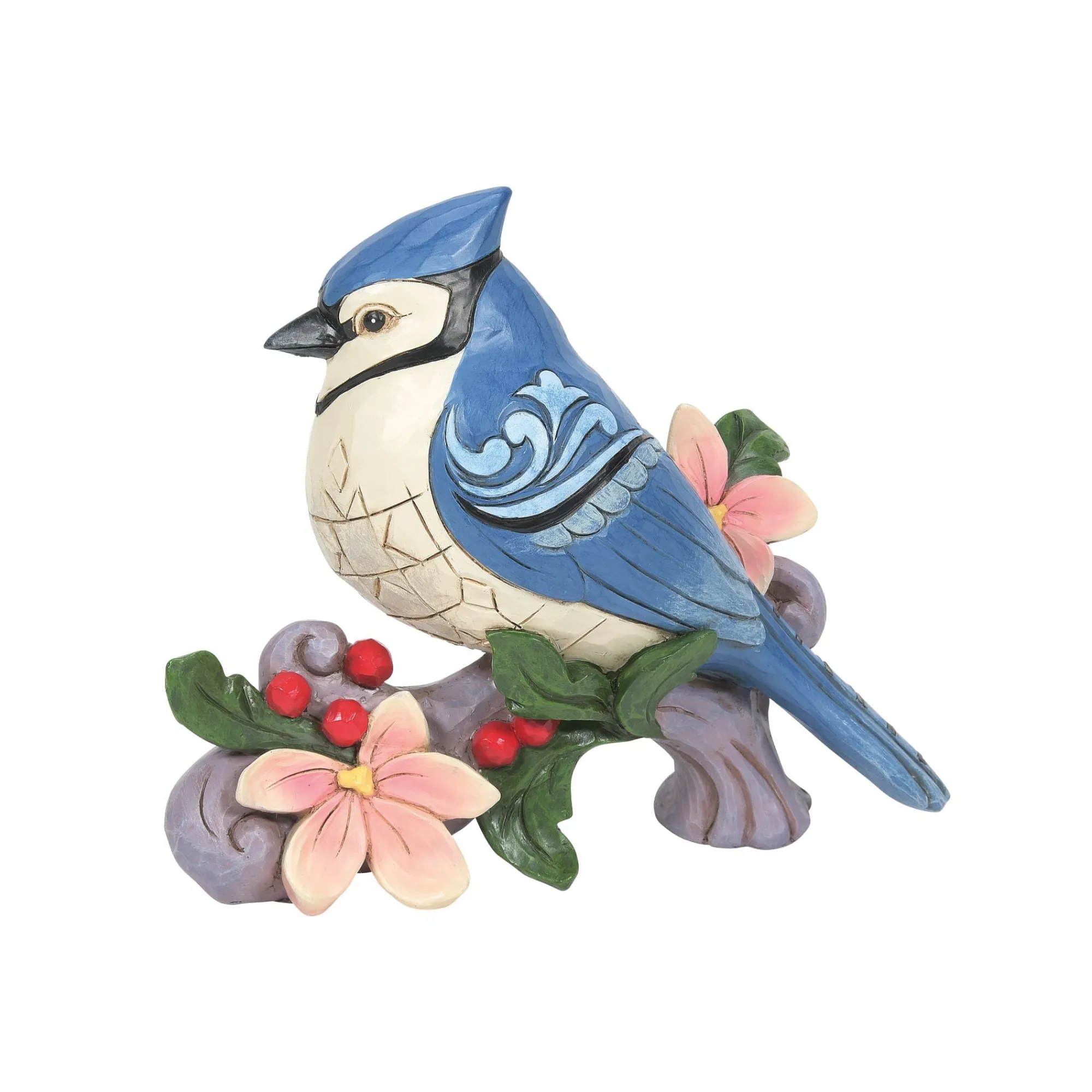 Enesco Gift Figurines | Blue Jay with Flowers