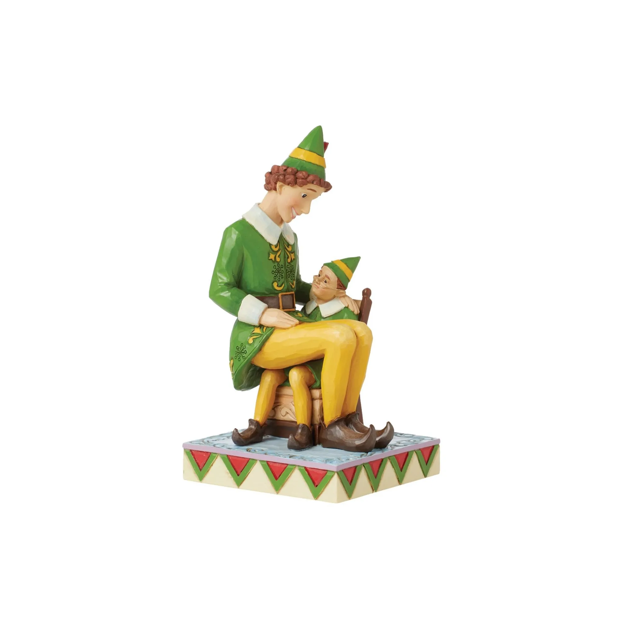 Enesco Gift Figurines | Buddy Elf Sitting on Papa Elf