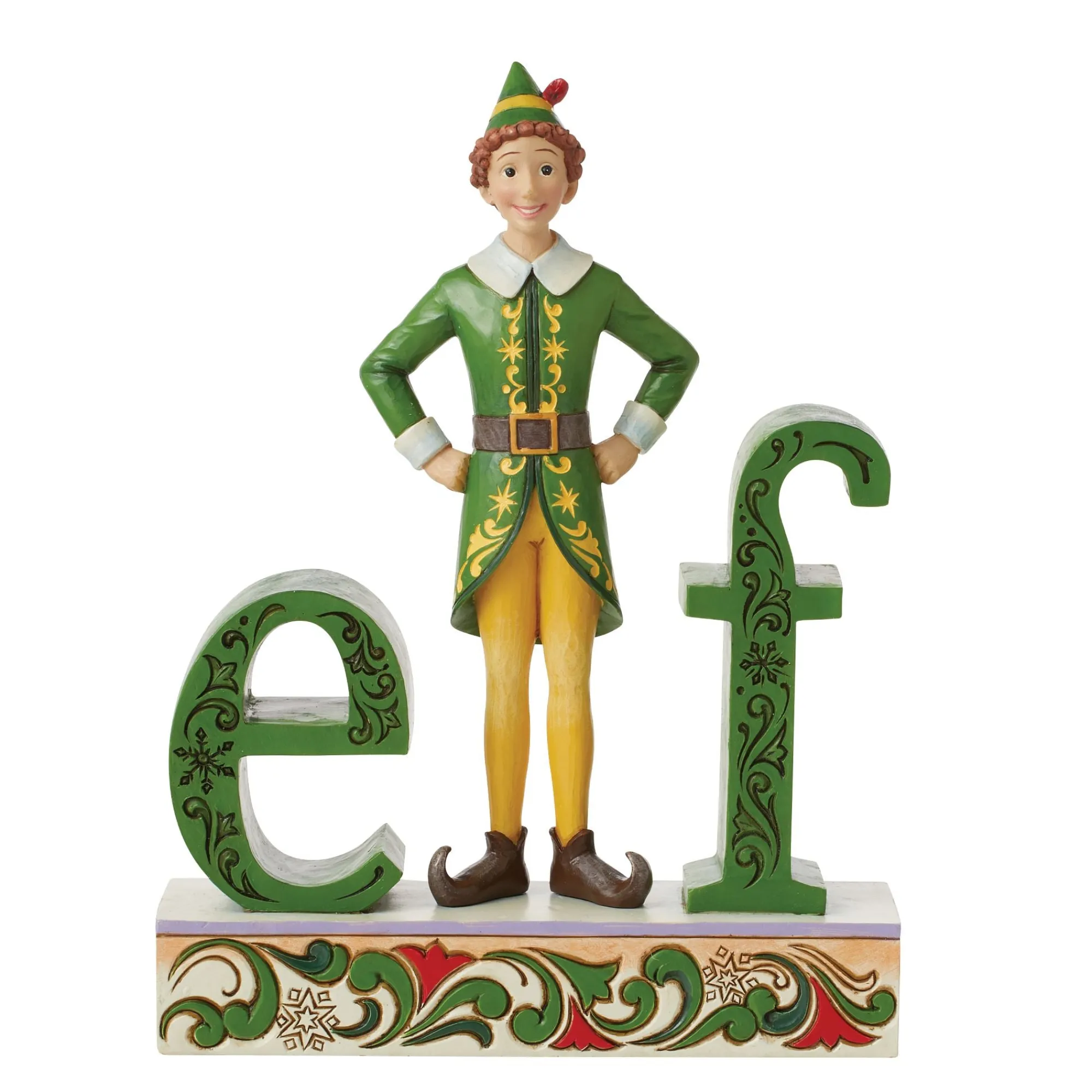 Enesco Gift Figurines | Buddy Elf Standing Elf Word