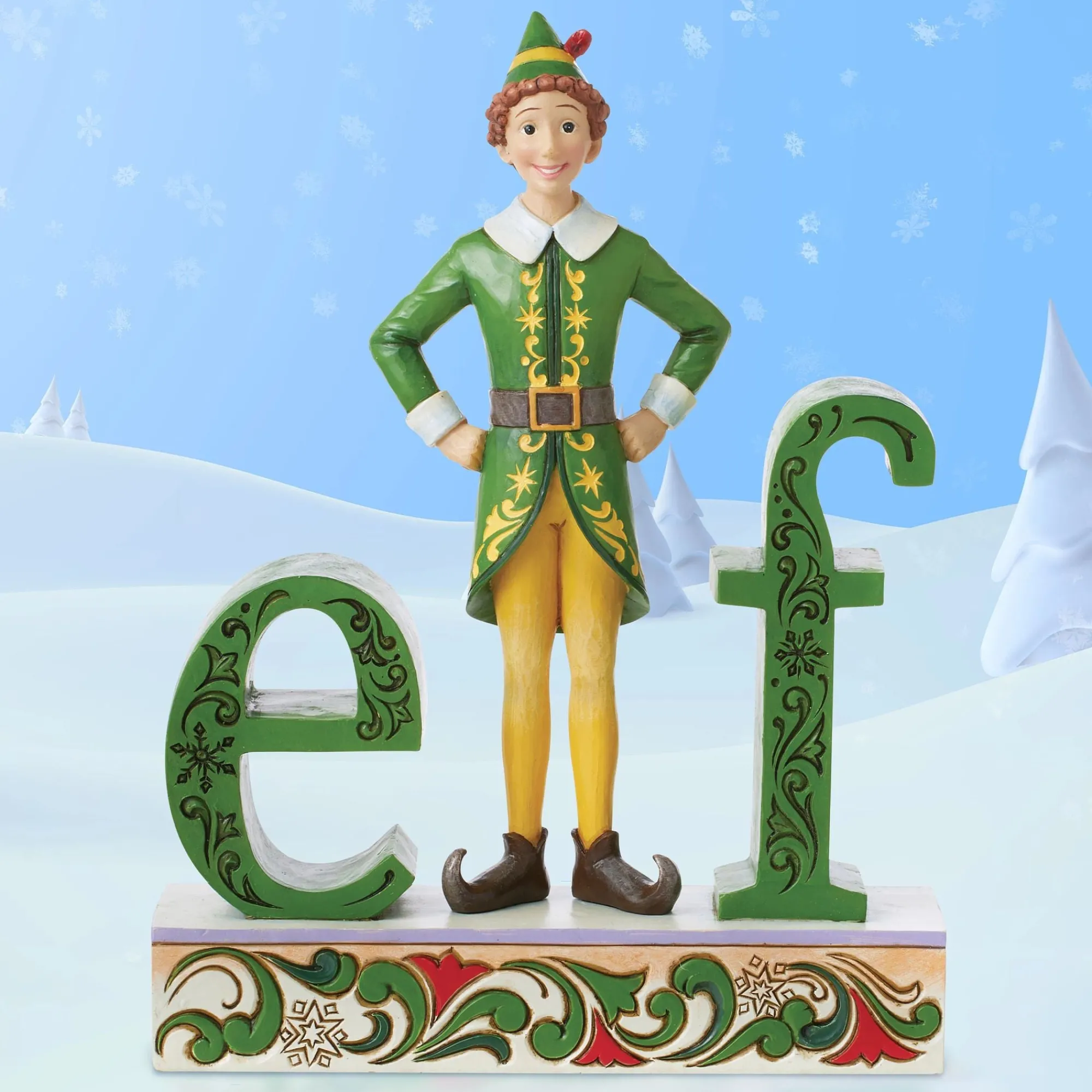 Enesco Gift Figurines | Buddy Elf Standing Elf Word