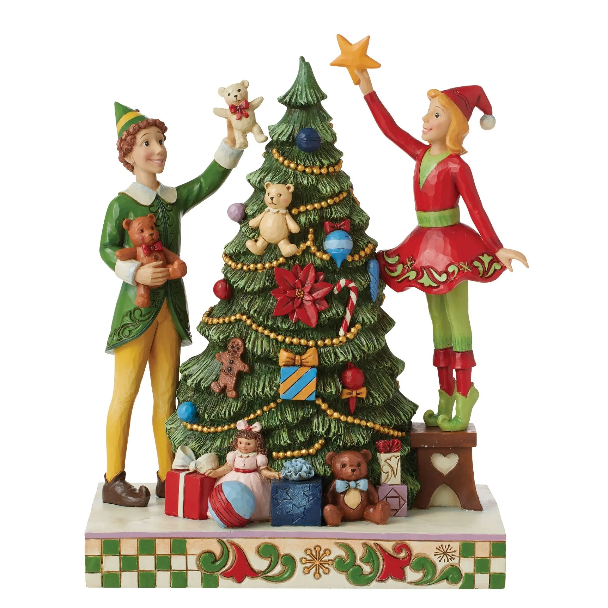 Enesco Gift Figurines | Buddy Elf/Jovie Elf Decorating