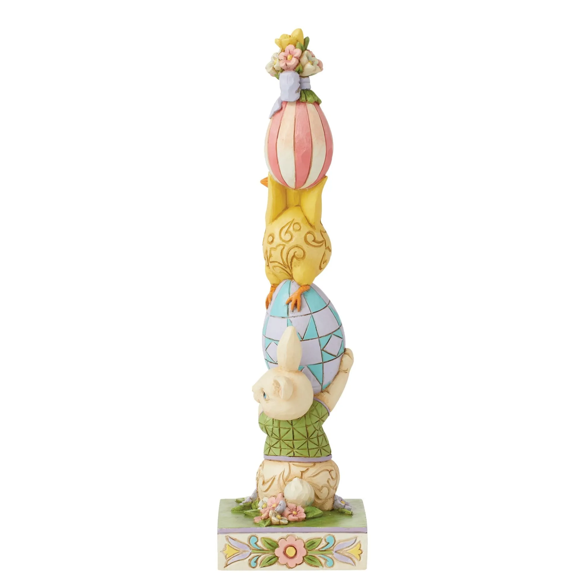 Enesco Gift Figurines | Bunny and Eggs Stacked Fig