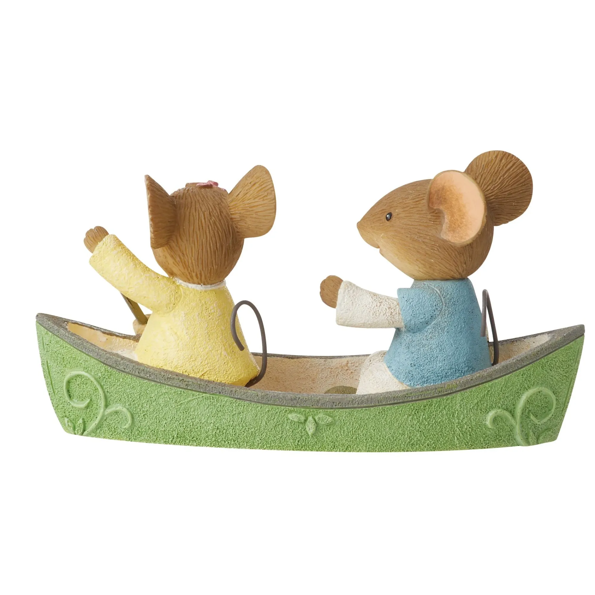 Enesco Gift Figurines | Canoeing couple mice figurine