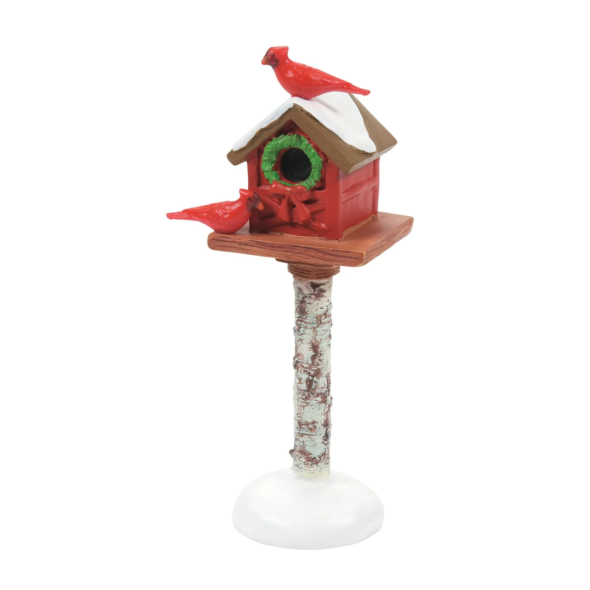 Department 56 Village Parts And Accessories | Cardinal Christmas Bird Feeder