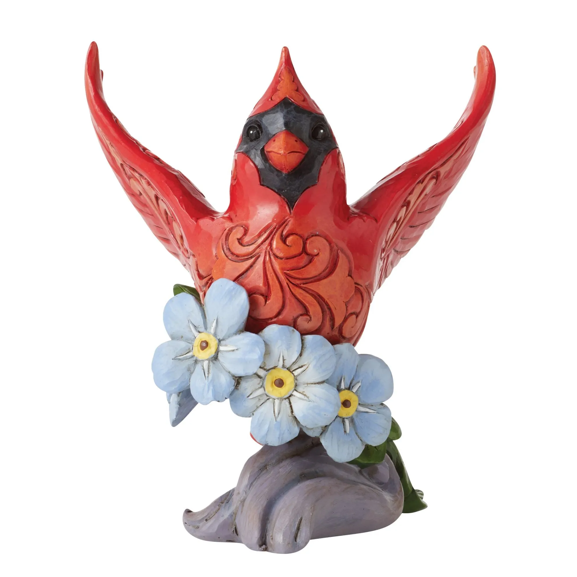 Enesco Gift Figurines | Inspirational | Caring Cardinals Forget-Me-Not