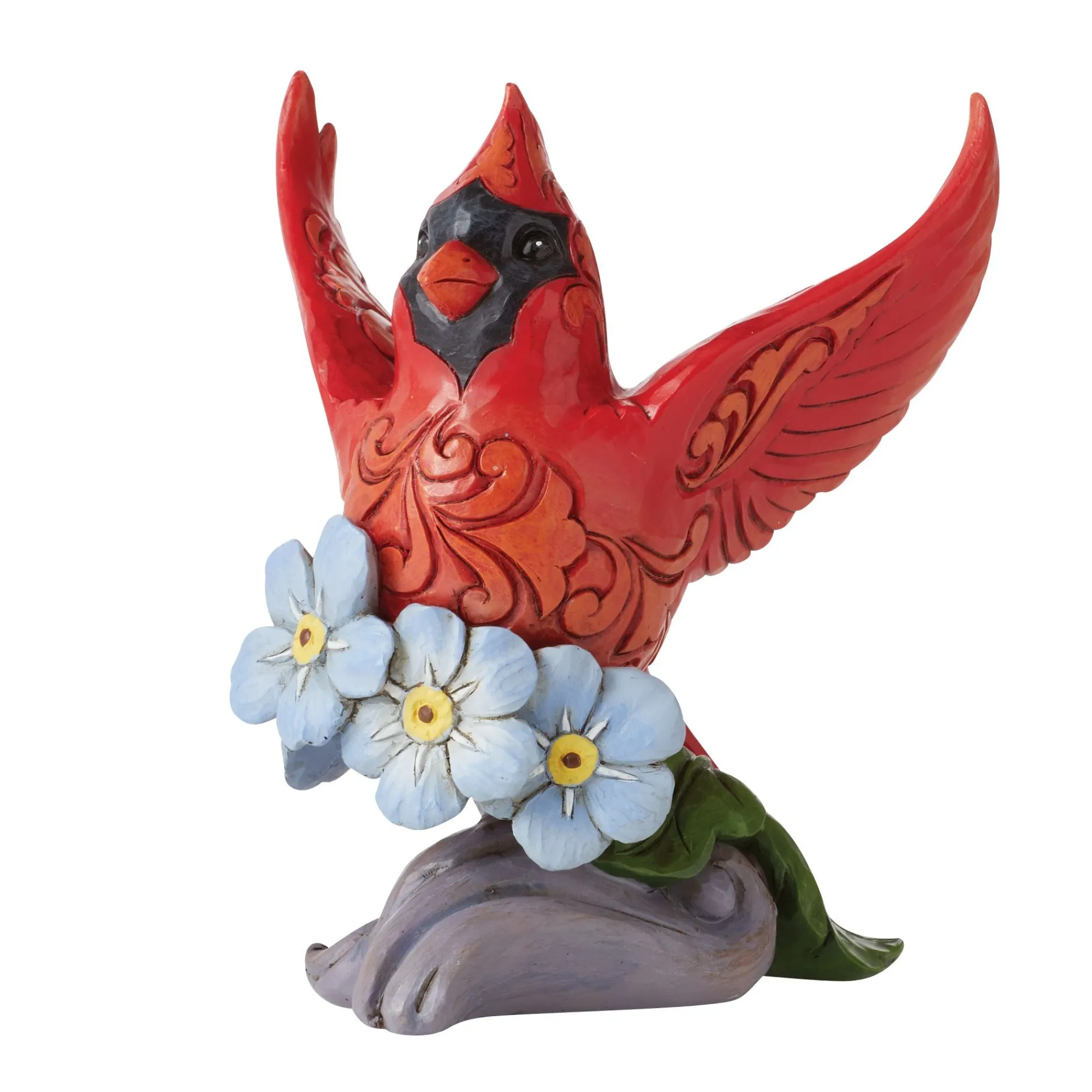 Enesco Gift Figurines | Inspirational | Caring Cardinals Forget-Me-Not