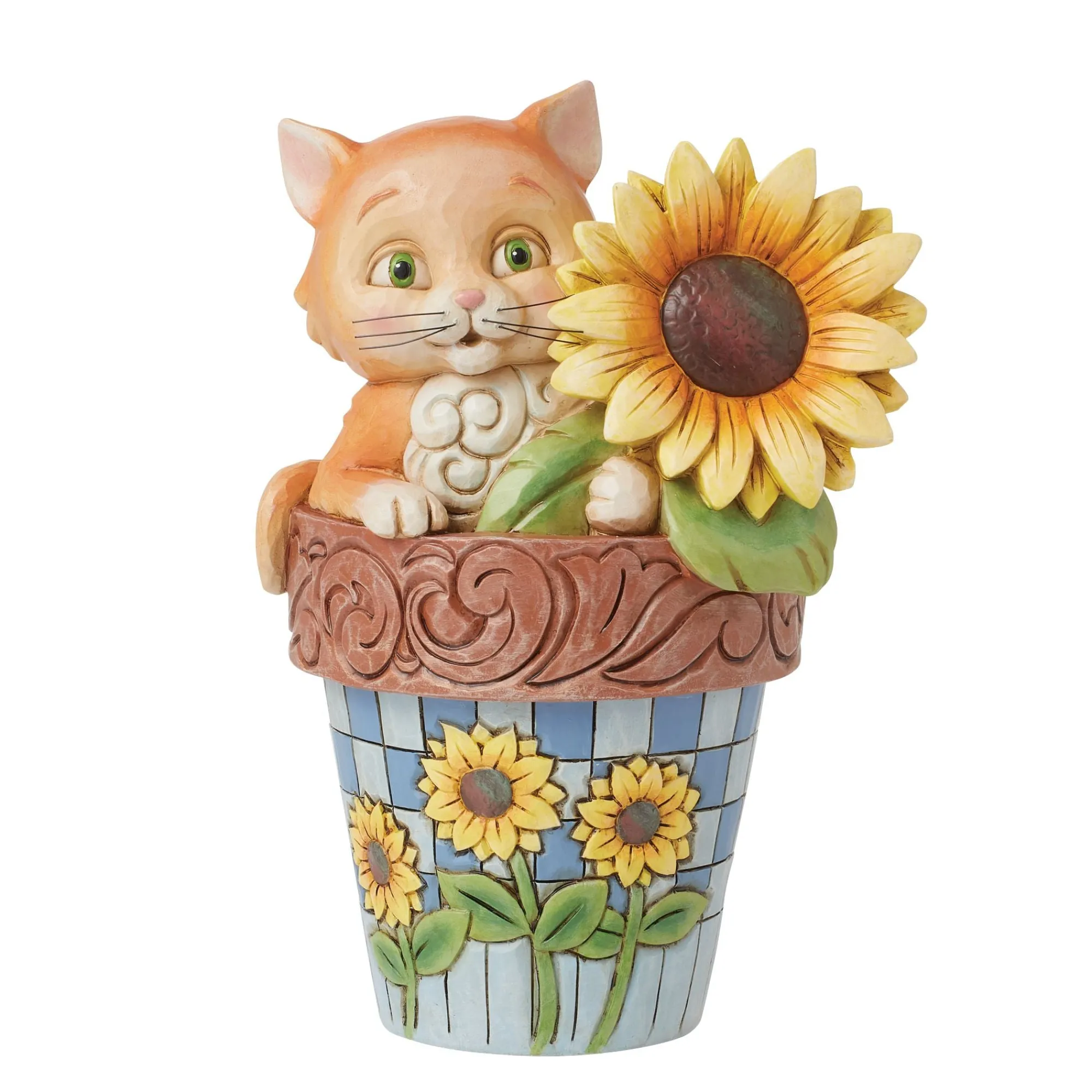 Enesco Gift Figurines | Cat in Flowerpot Figurine