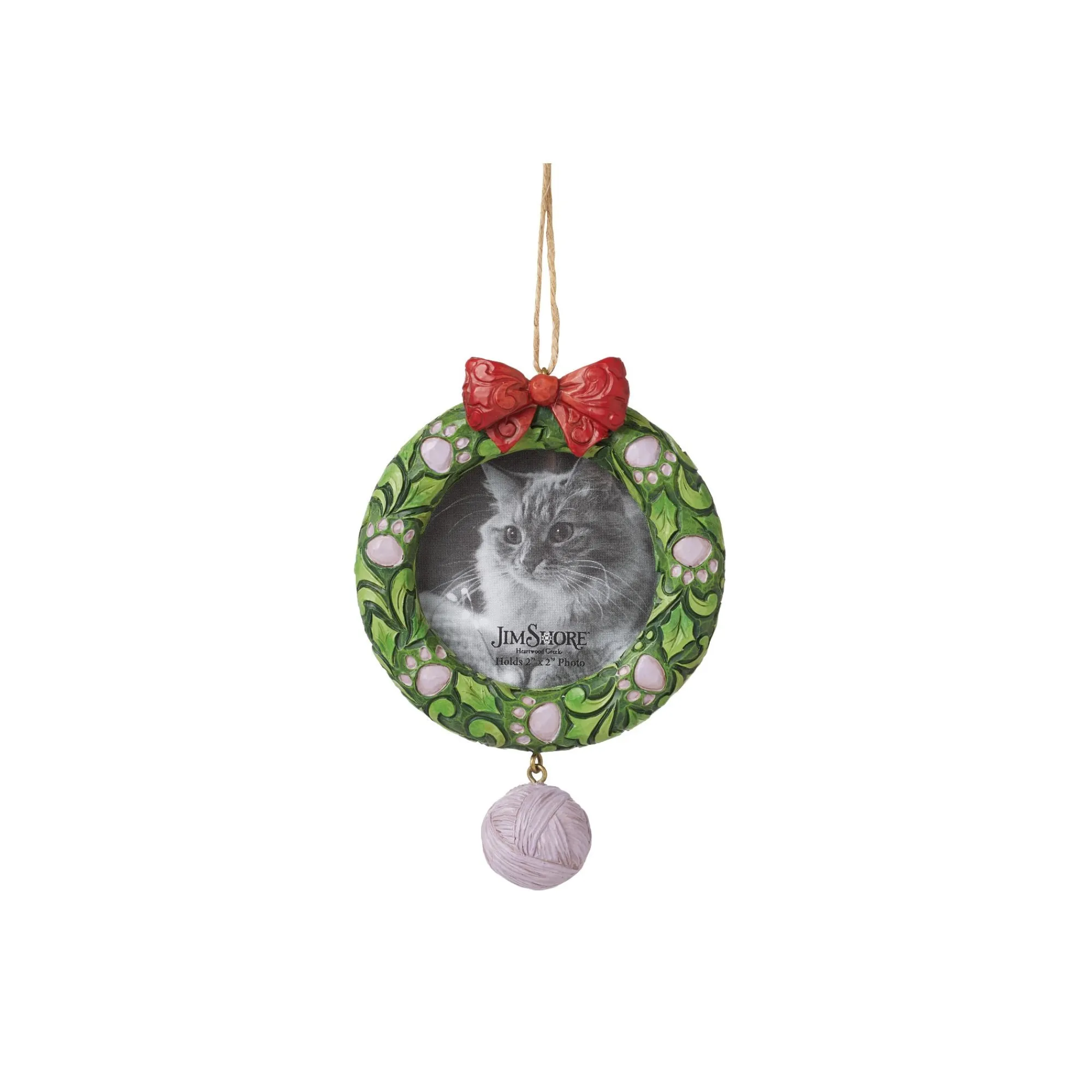 Enesco Gift Ornaments | Cat Pet Wreath Frame Orn