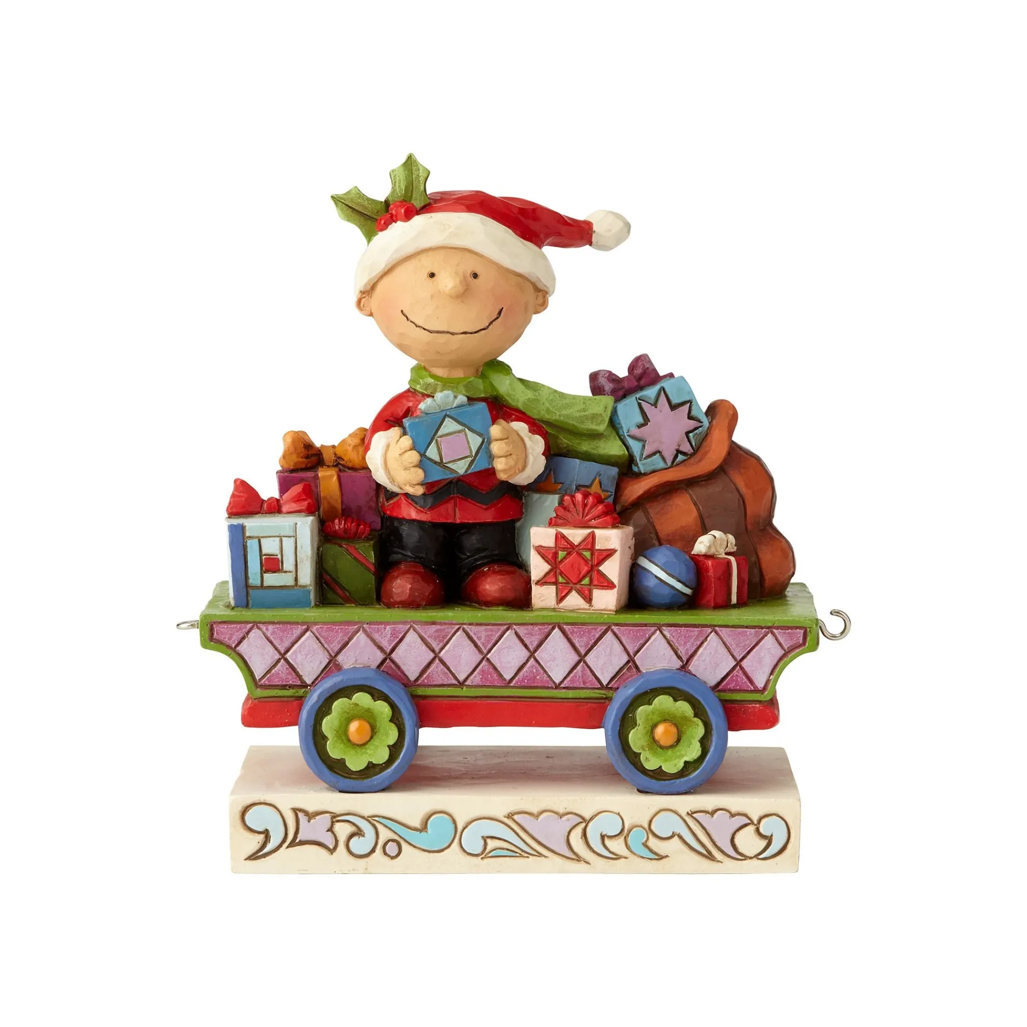 Enesco Gift Figurines | Santas | Charlie Brown Chr Train Car