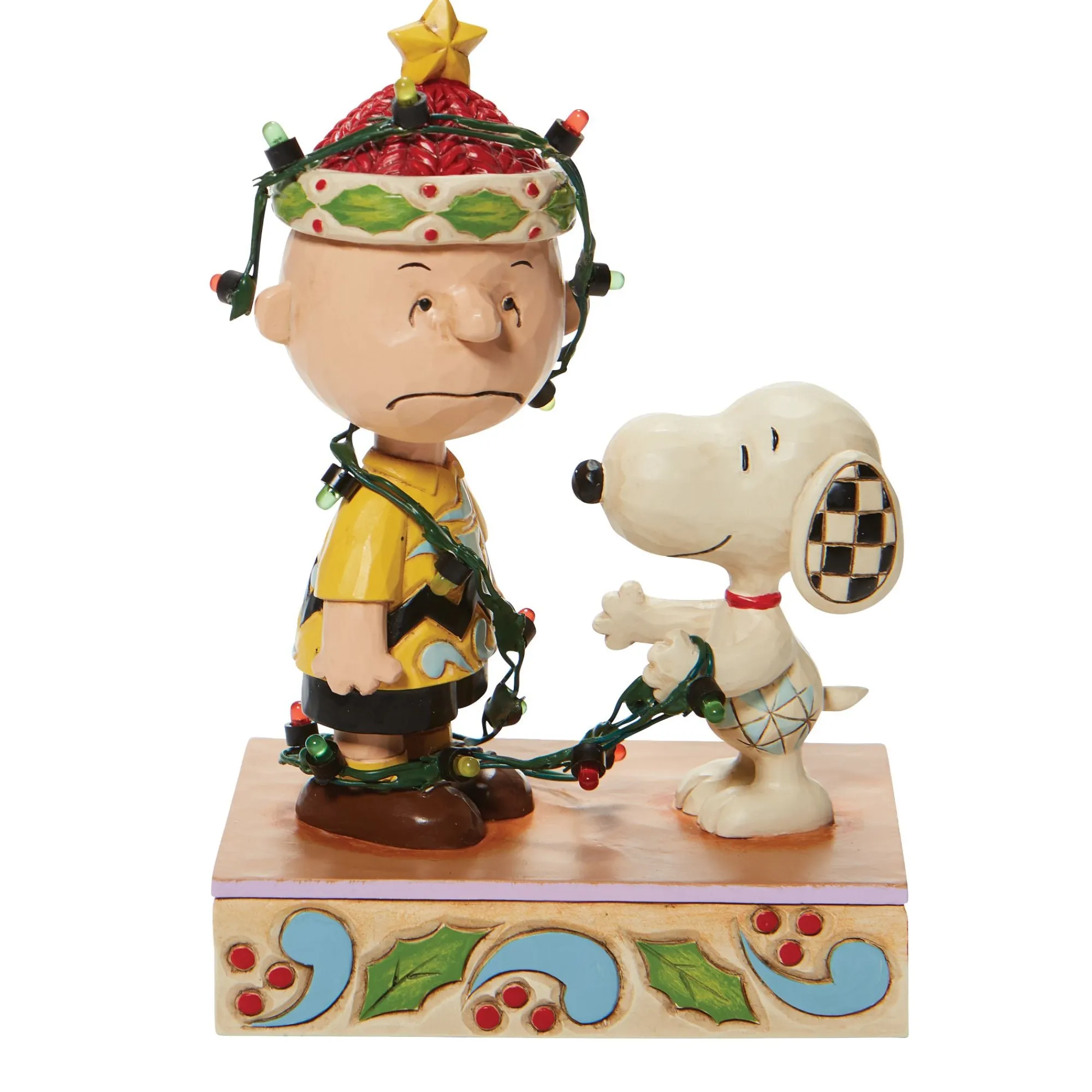 Enesco Gift Figurines | Charlie Brown Tangled Lights