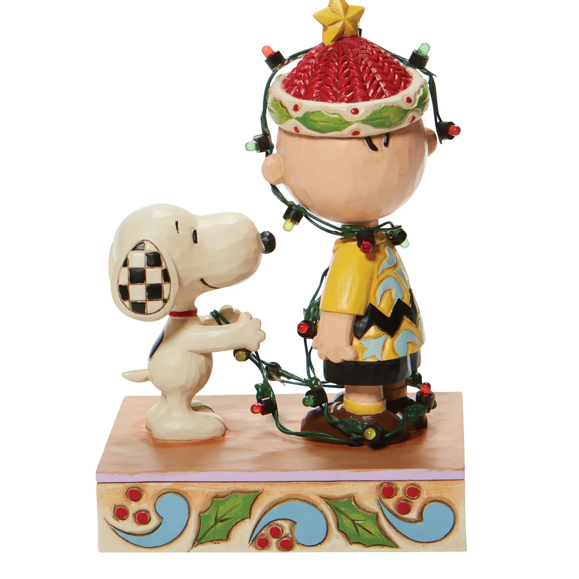 Enesco Gift Figurines | Charlie Brown Tangled Lights