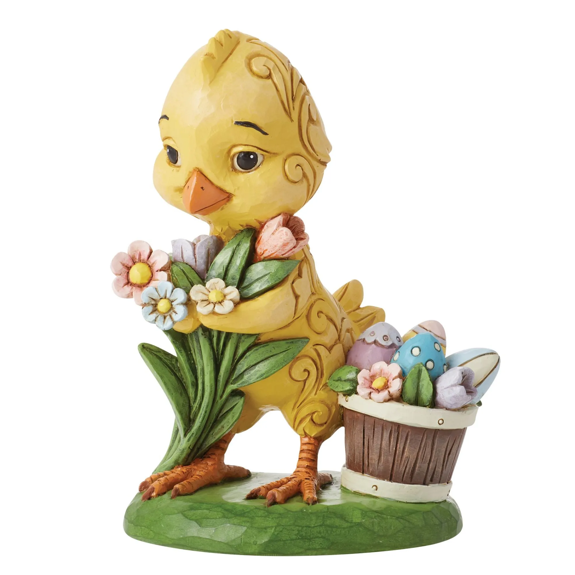 Enesco Gift Figurines | Chick with Flowers Pint