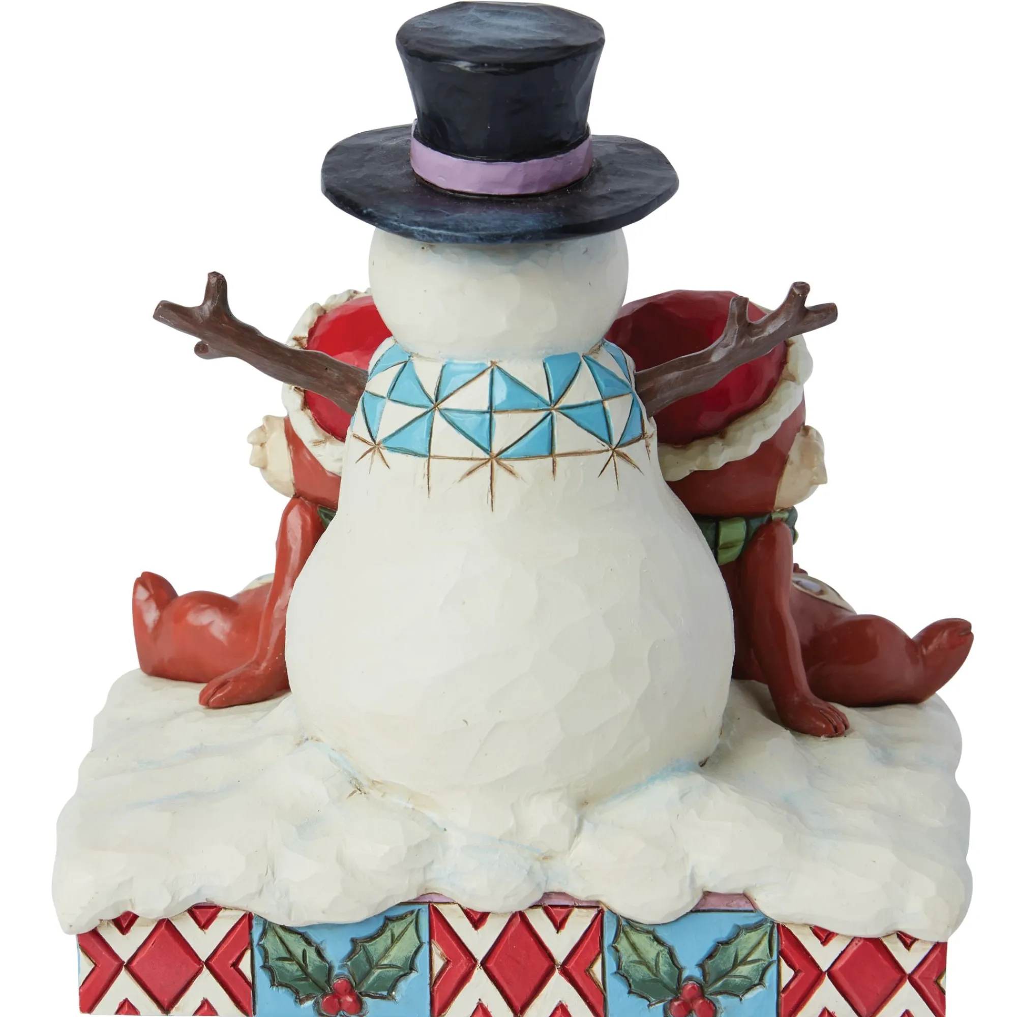 Enesco Gift Figurines | Snowman | Chip and Dale with Snowman