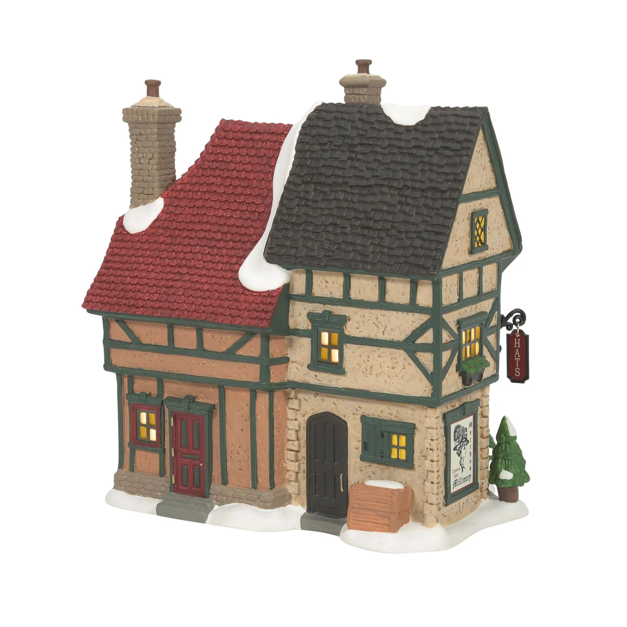 Department 56 Village Lighted Buildings | Christmas Carol Cornhill Shops