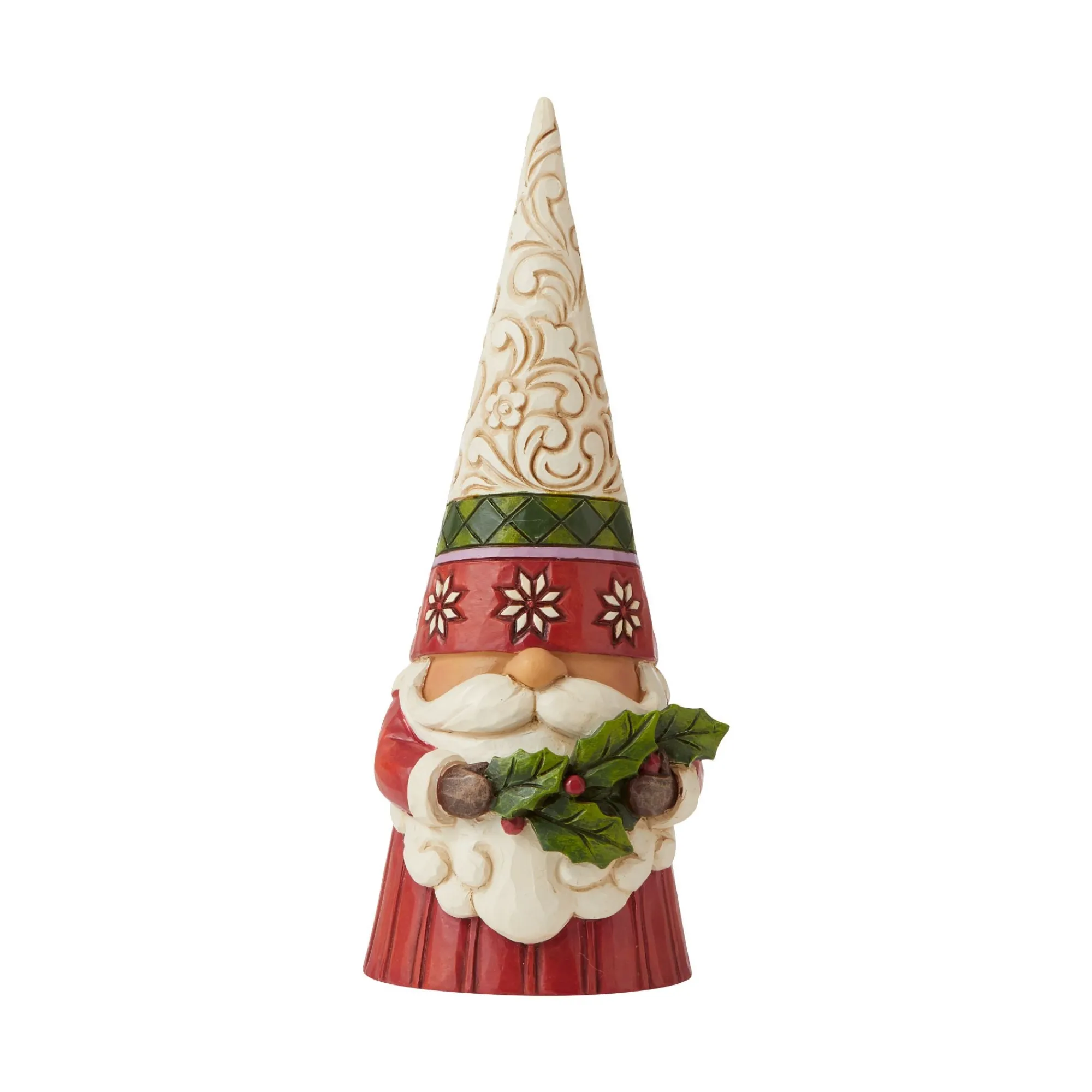 Enesco Gift Figurines | Christmas Gnome Holding Holly