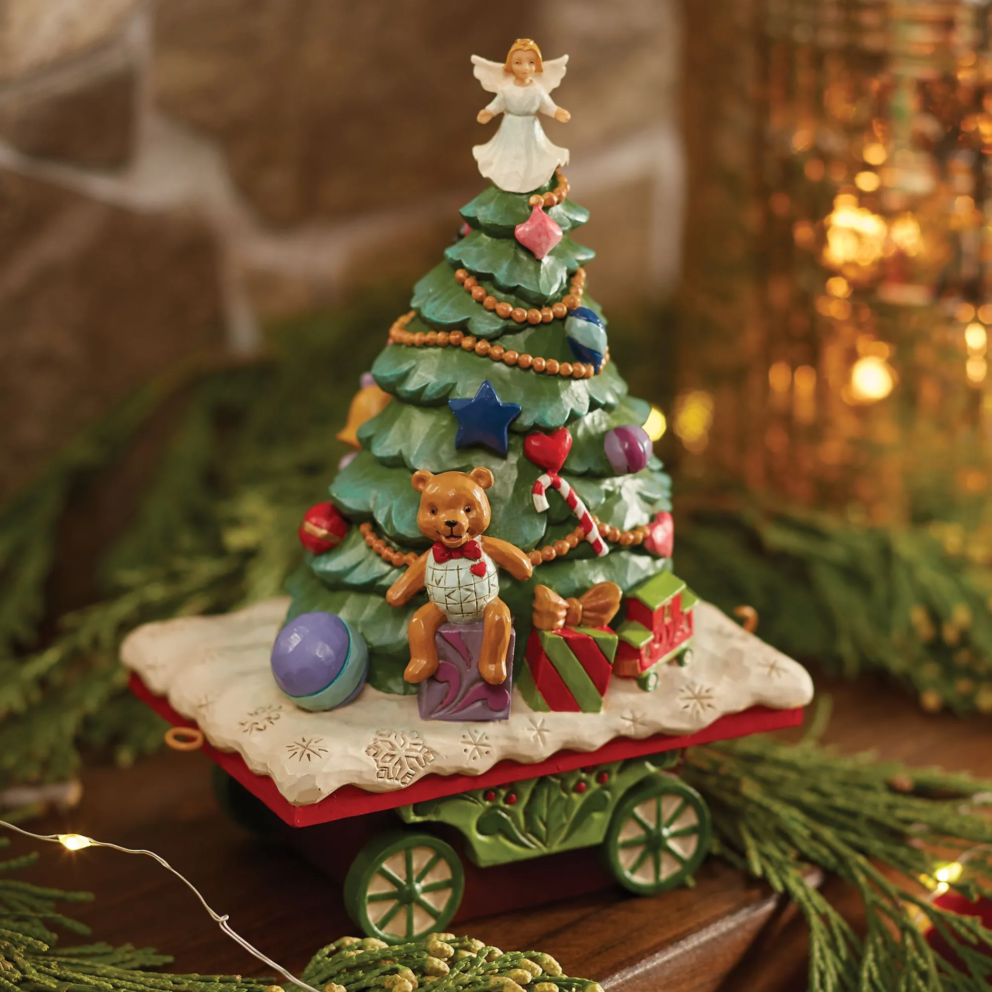 Enesco Gift Figurines | Christmas Tree Train Car