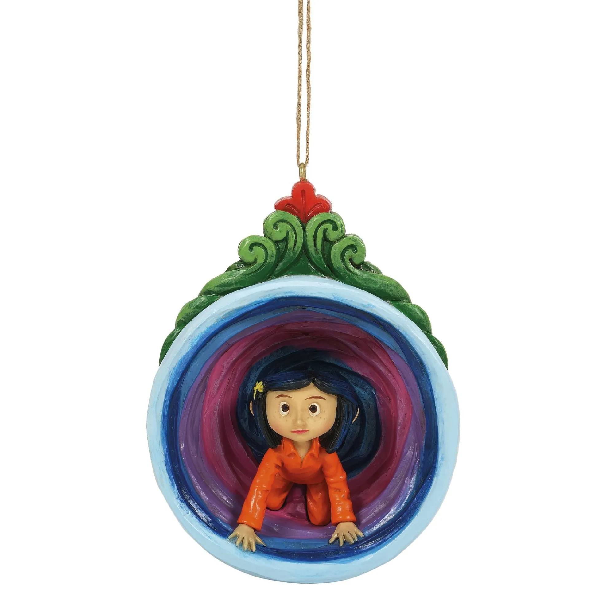 Enesco Gift Ornaments | Coraline in Purple Tunnel Orn