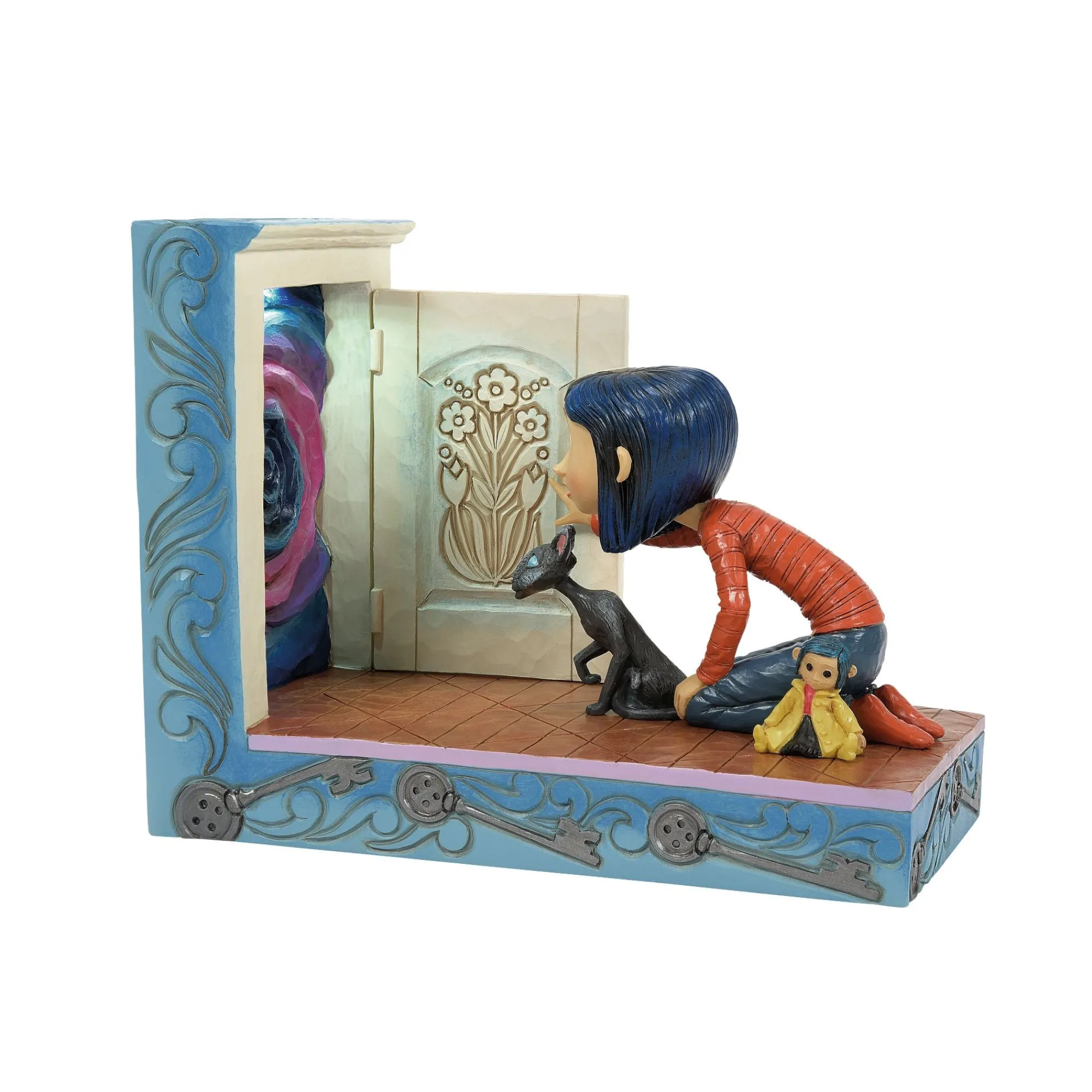 Enesco Gift Figurines | Coraline Kneeling Down Door