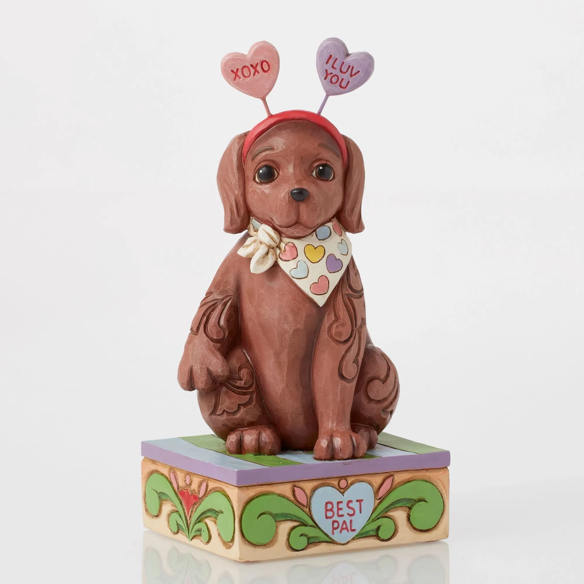 Enesco Gift Figurines | Cute Dog with Message Hearts