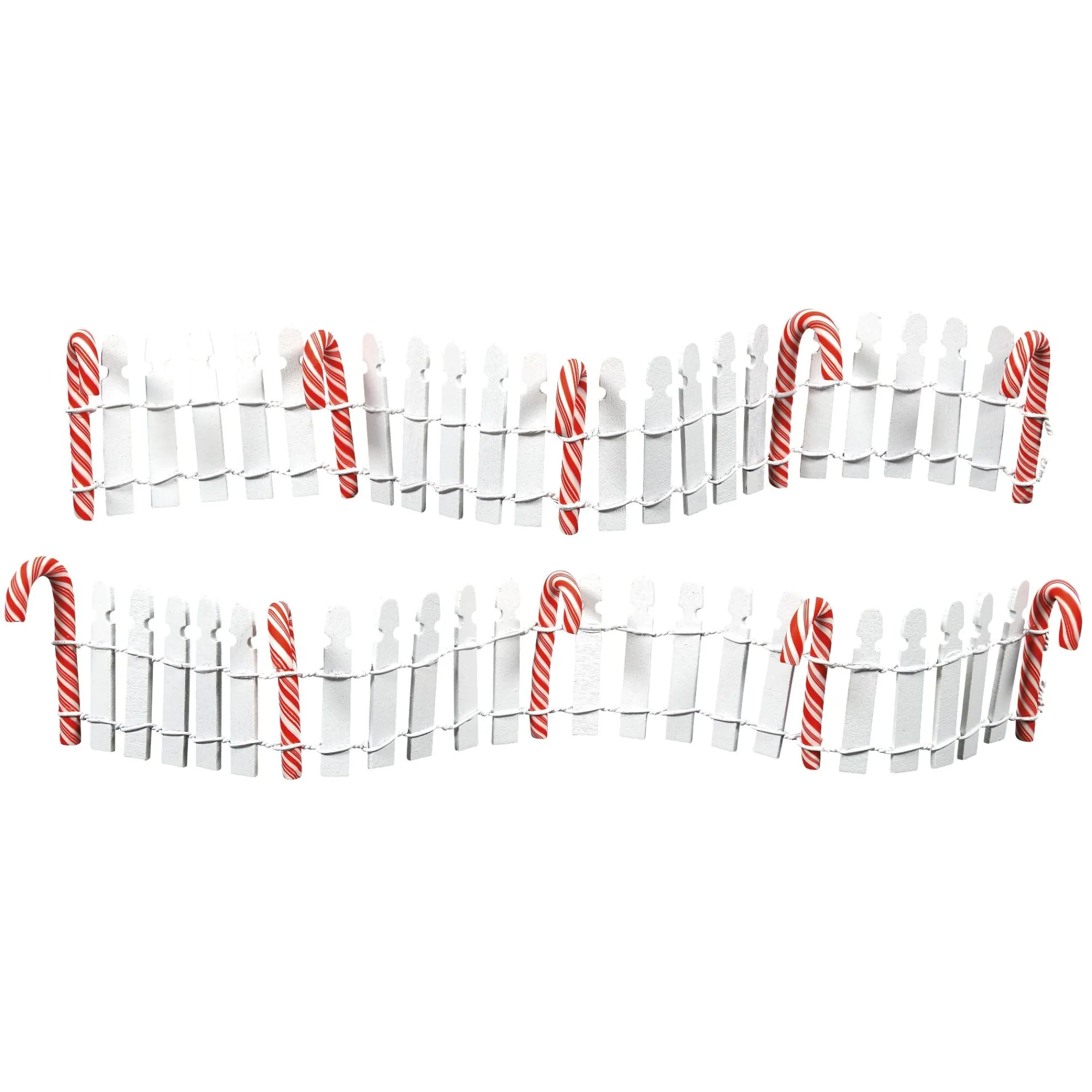 Department 56 Village Parts And Accessories | Delicious Candy Cane Fence