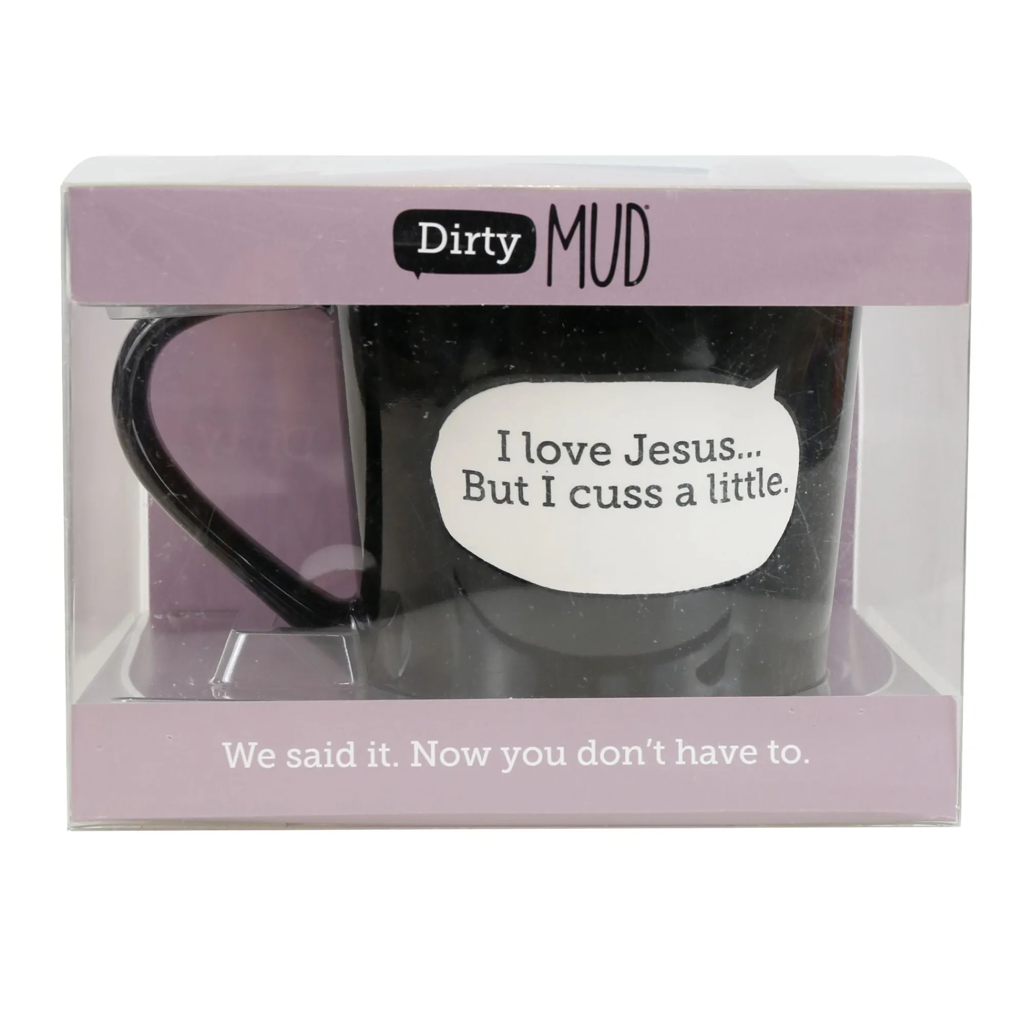 Enesco Gift Mugs | Drinkware | Dirty Mud Jesus Cuss Mug