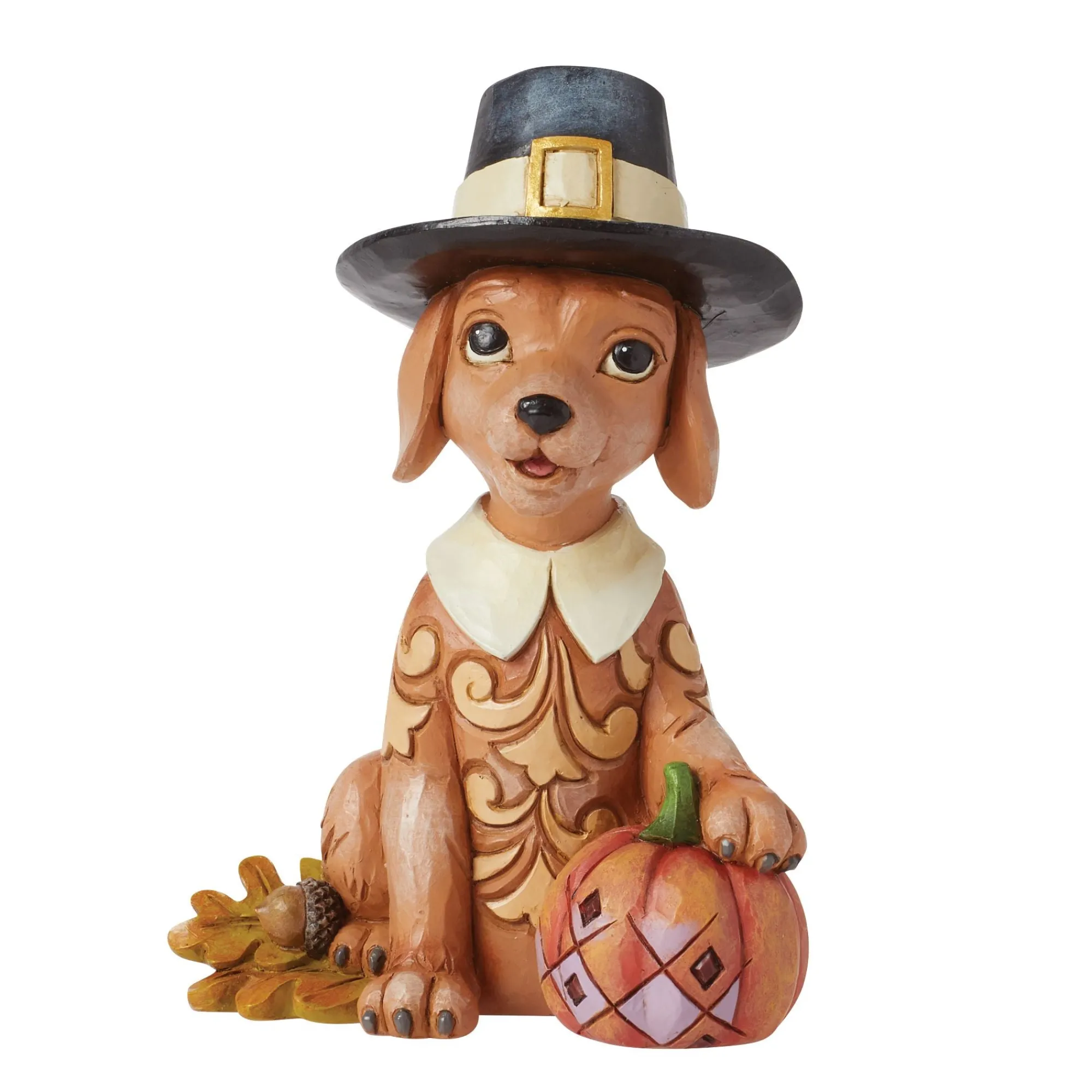 Enesco Gift Figurines | Dog with Pilgrim Hat Figurine