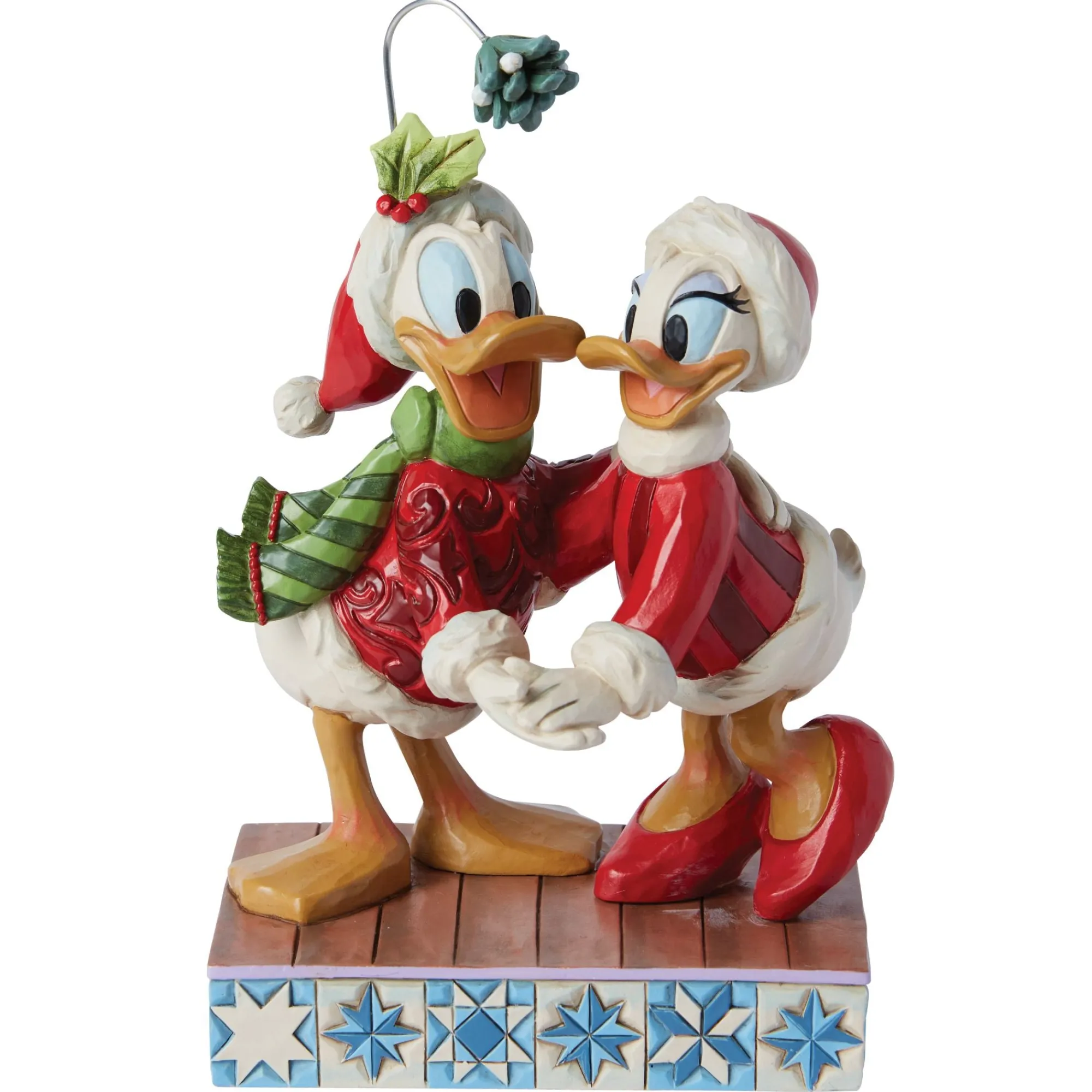 Enesco Gift Figurines | Donald and Daisy Mistletoe