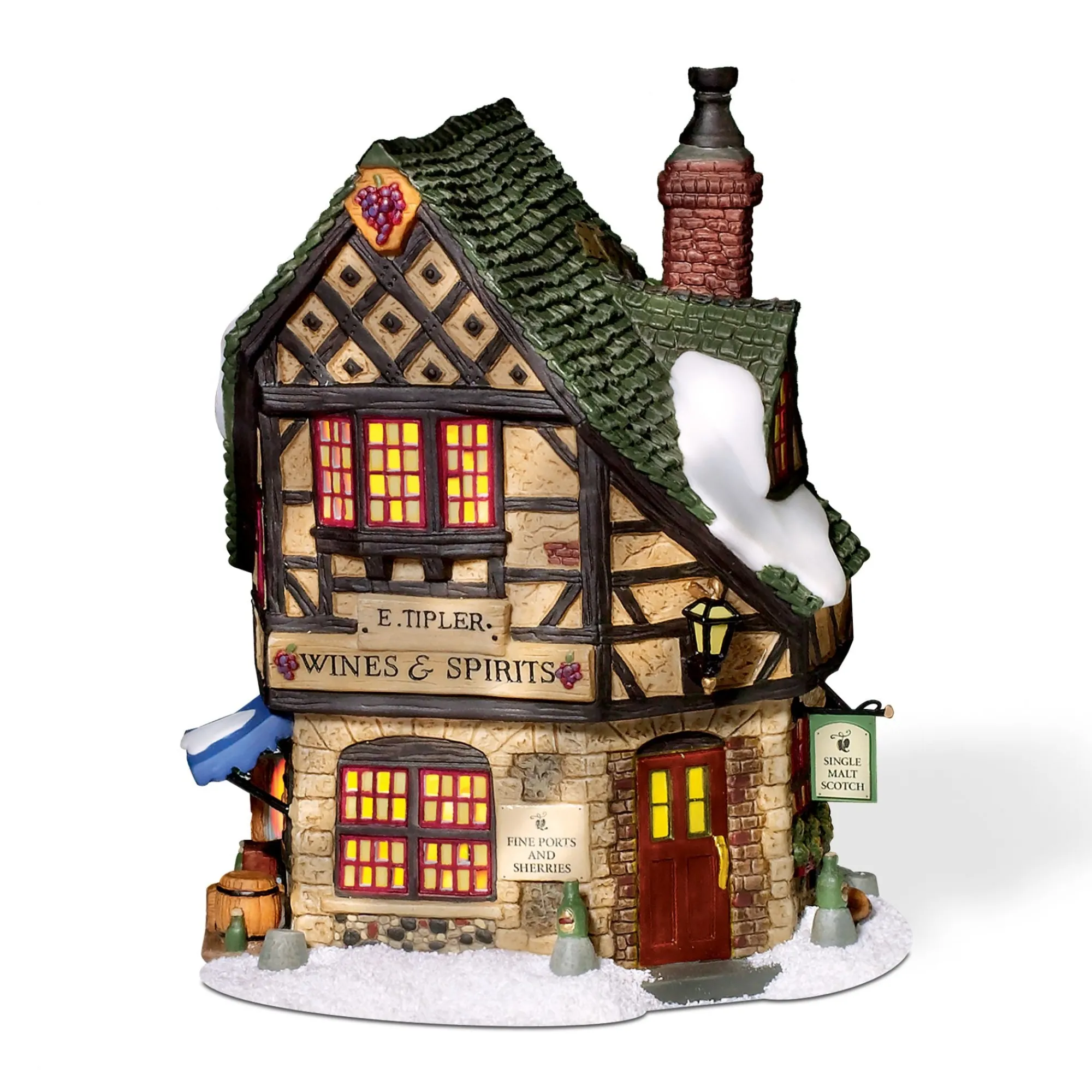 Department 56 Village Lighted Buildings | E Tipler Agent Wine Spirits