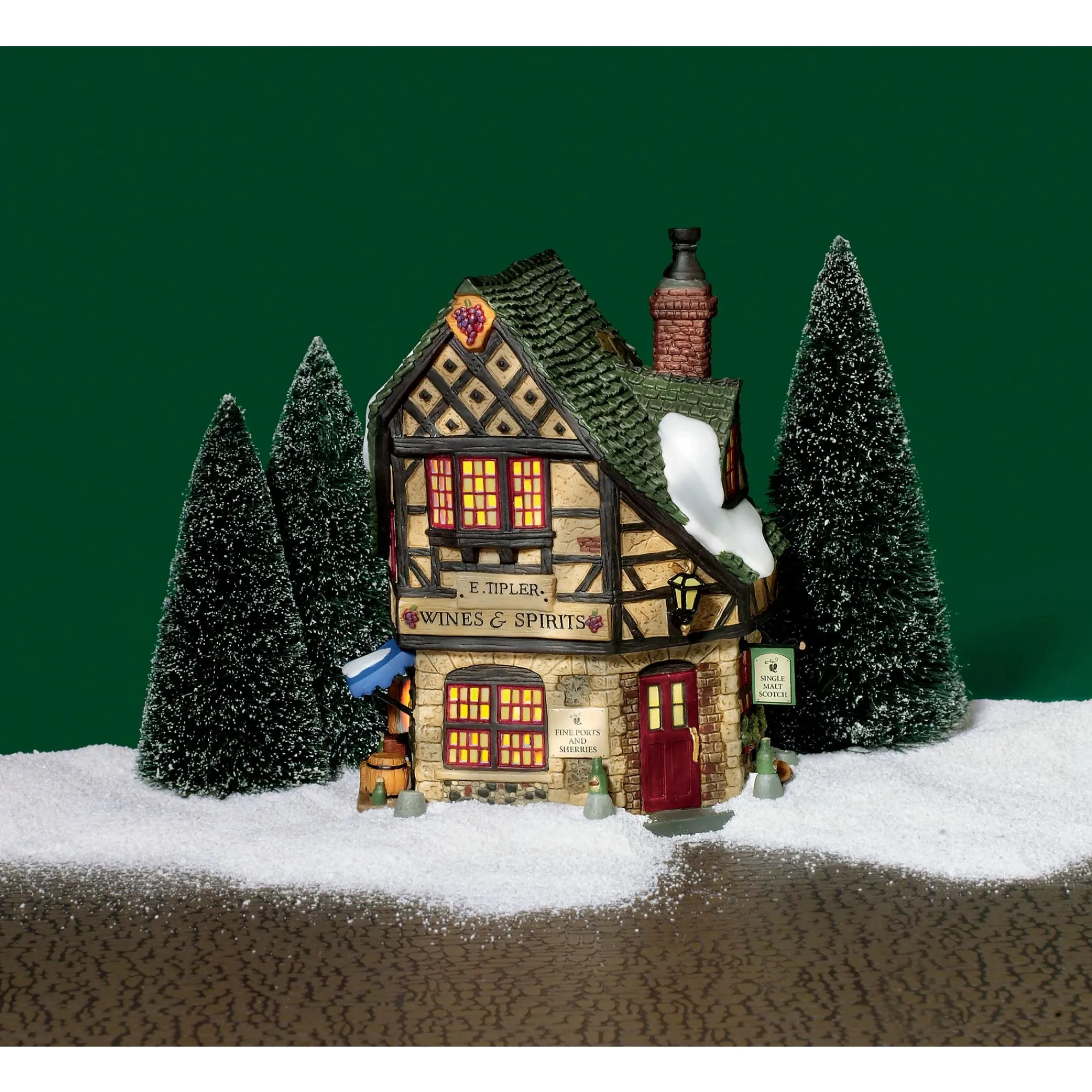 Department 56 Village Lighted Buildings | E Tipler Agent Wine Spirits