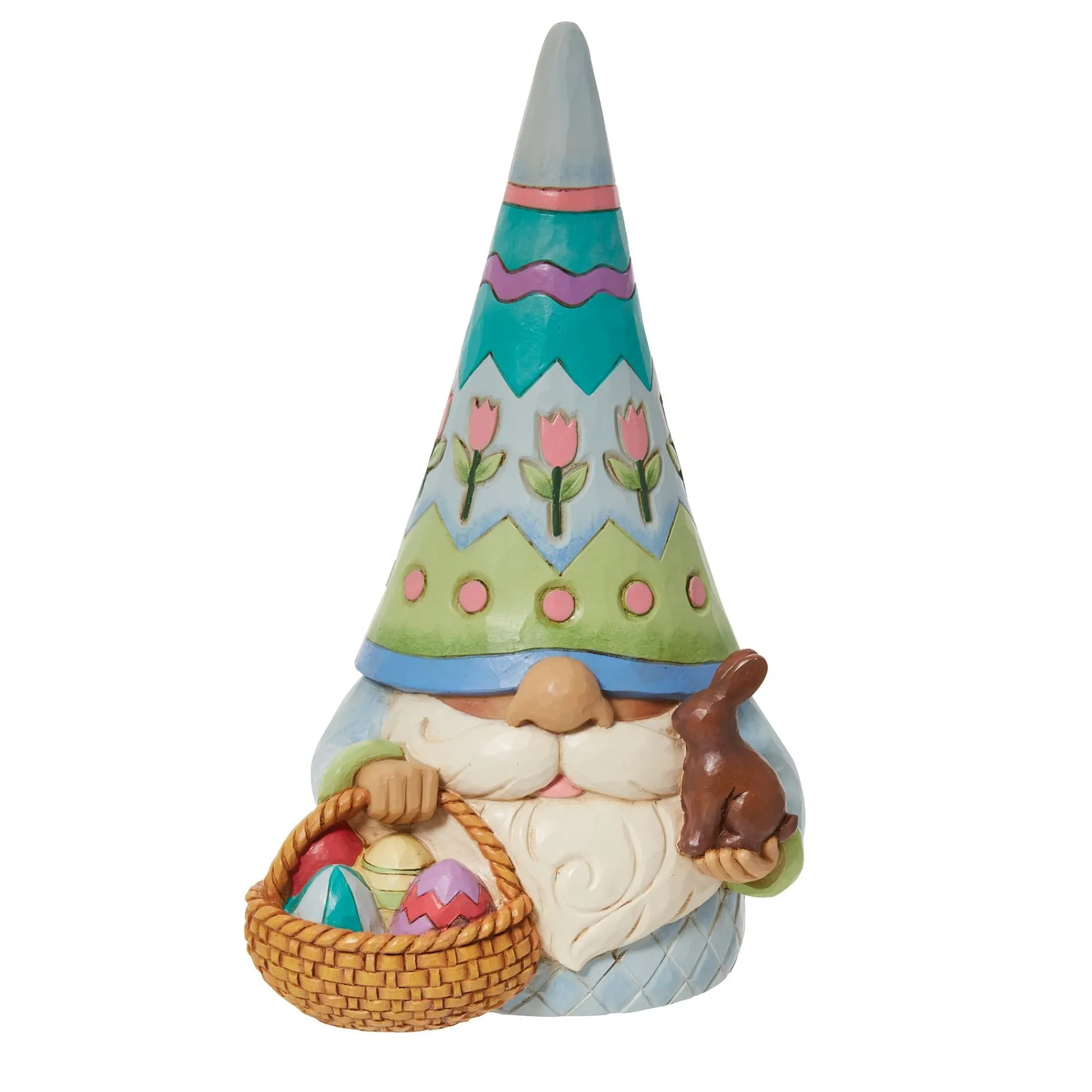 Enesco Gift Figurines | Easter Gnome with Basket of Eg