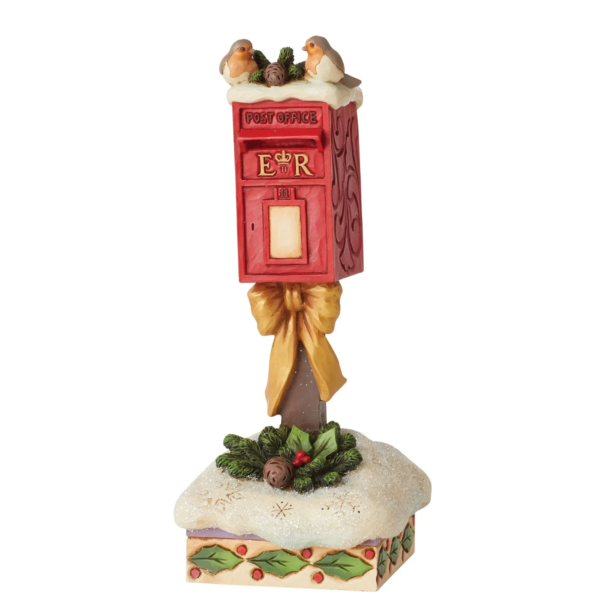 Enesco Gift Figurines | European Robins on Postbox