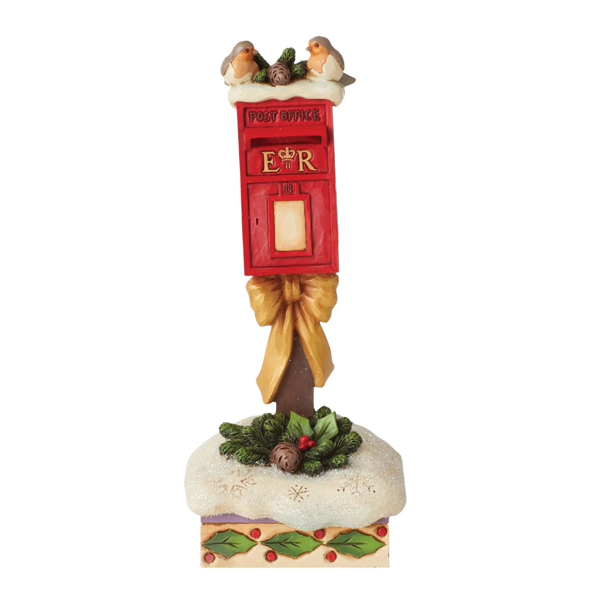 Enesco Gift Figurines | European Robins on Postbox