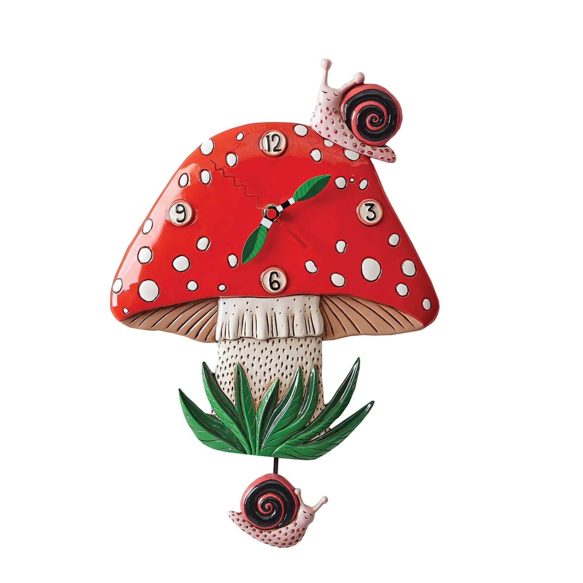 Enesco Gift Mushrooms | Fun-Guy Mushroom Wall Clock