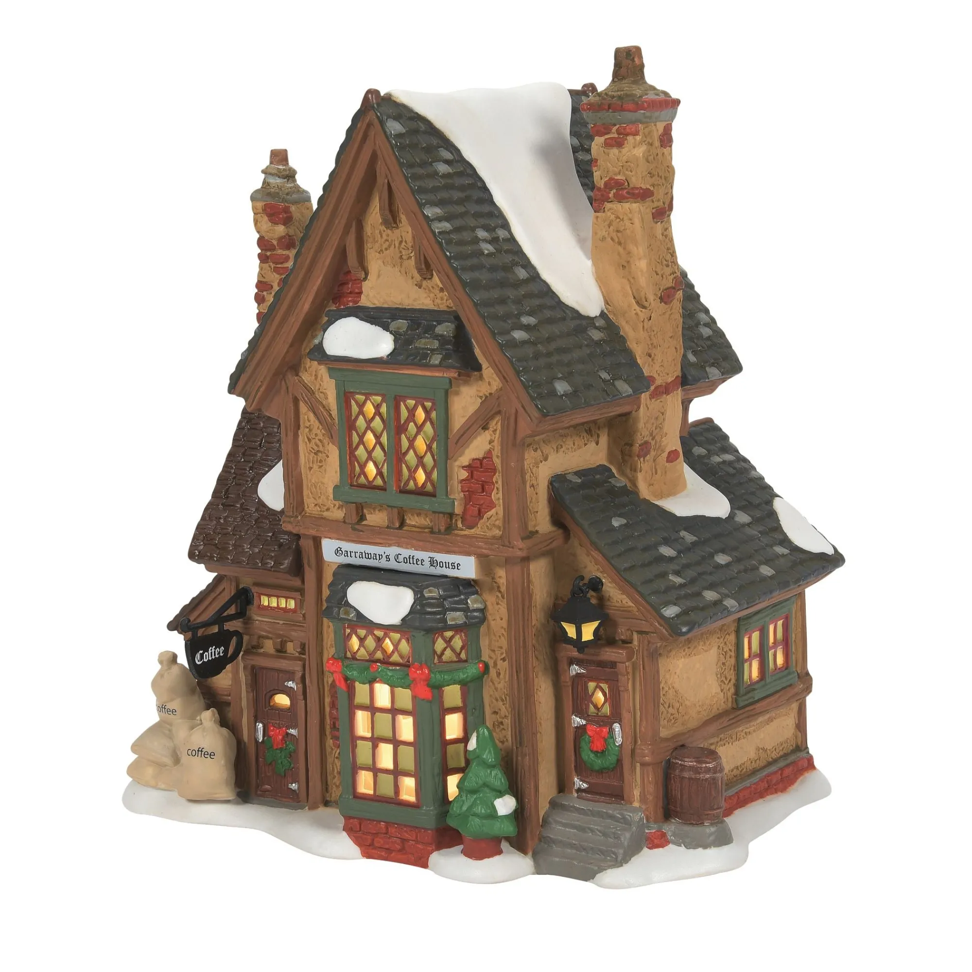 Department 56 Village Lighted Buildings | Garraway's Coffee House