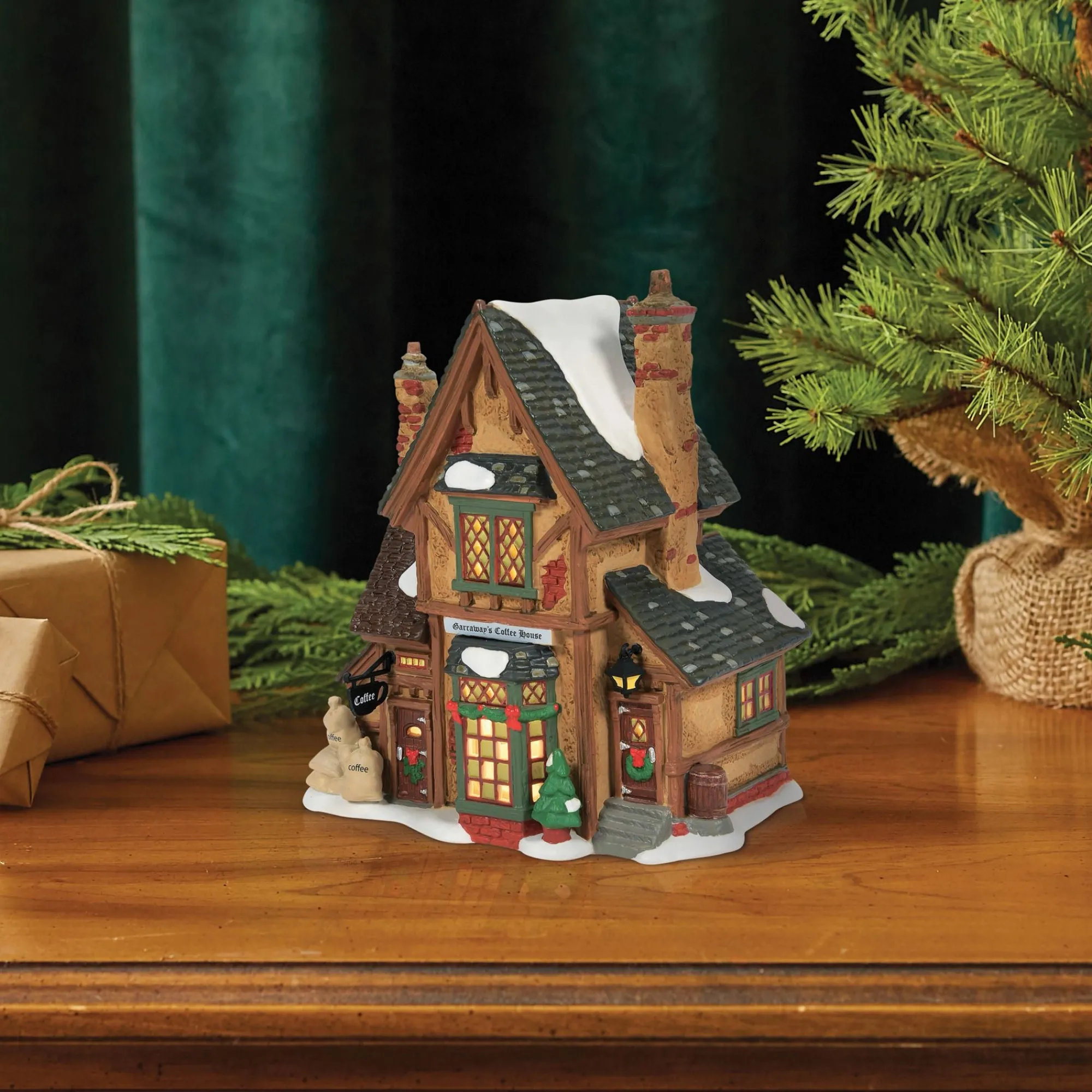 Department 56 Village Lighted Buildings | Garraway's Coffee House