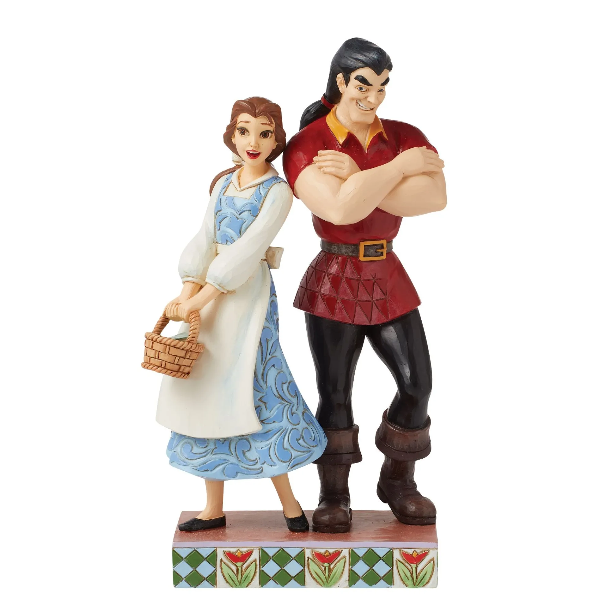 Enesco Gift Figurines | Gaston vs Belle Good vs Evil