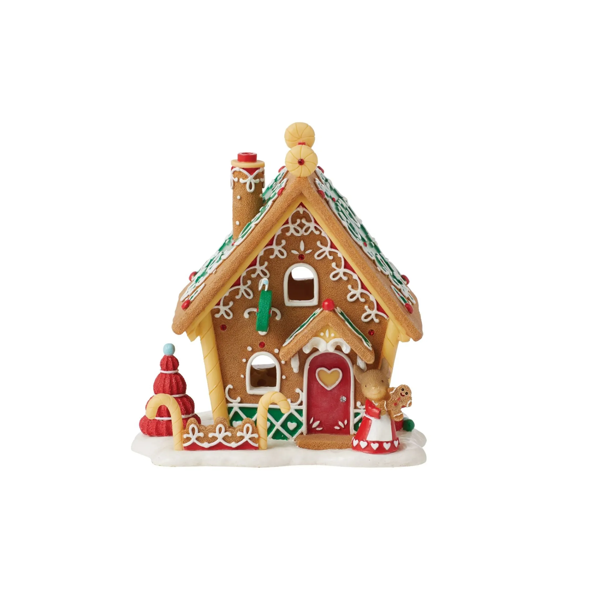 Enesco Gift Figurines | Gingerbread house mouse fig