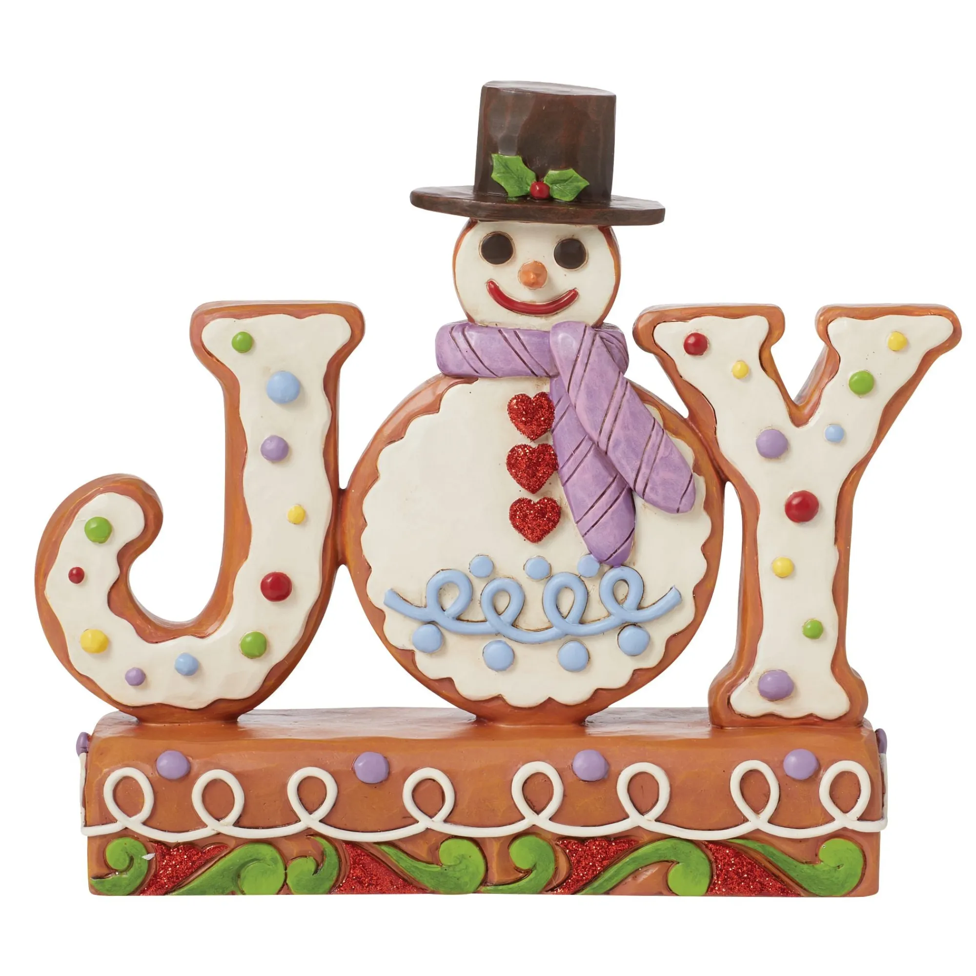 Enesco Gift Figurines | Snowman | Gingerbread JOY Figurine